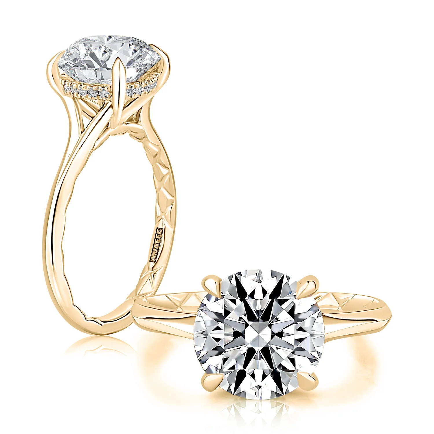 A.JAFFE 14K Diamond Engagement Ring