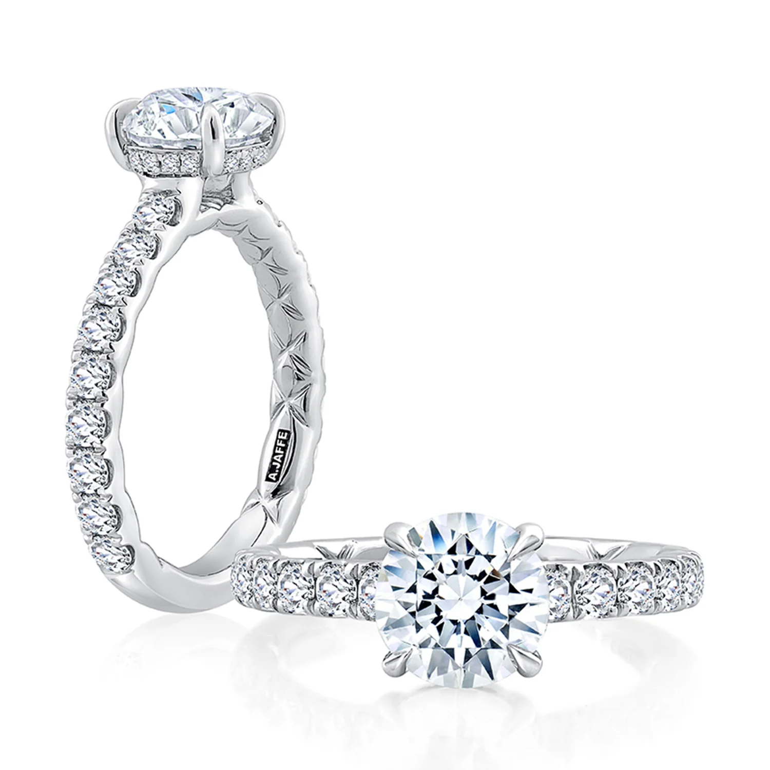 A.JAFFE 14K Diamond Engagement Ring ME1865BQ - Image 3