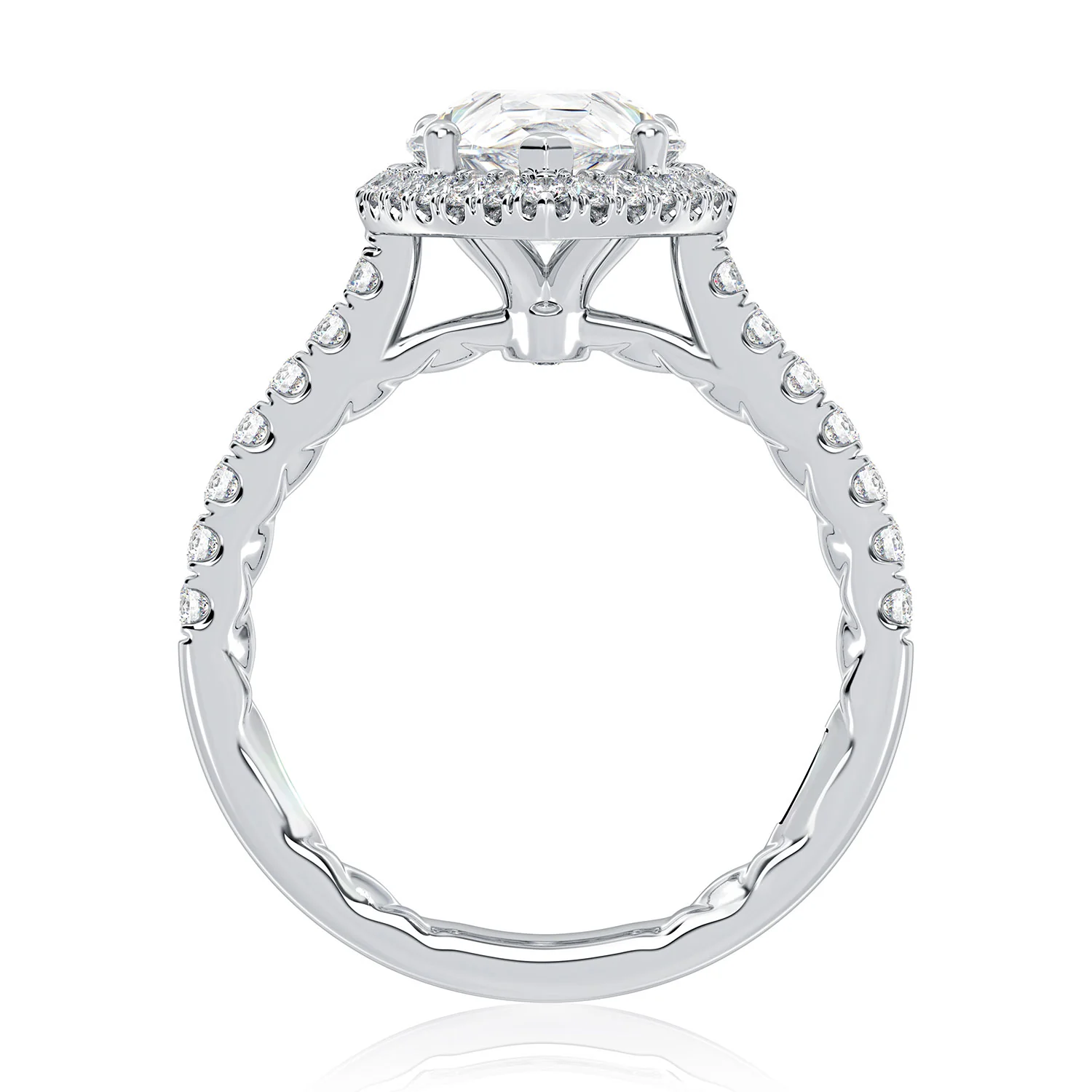 A.JAFFE 14K Diamond Engagement Ring - Image 2