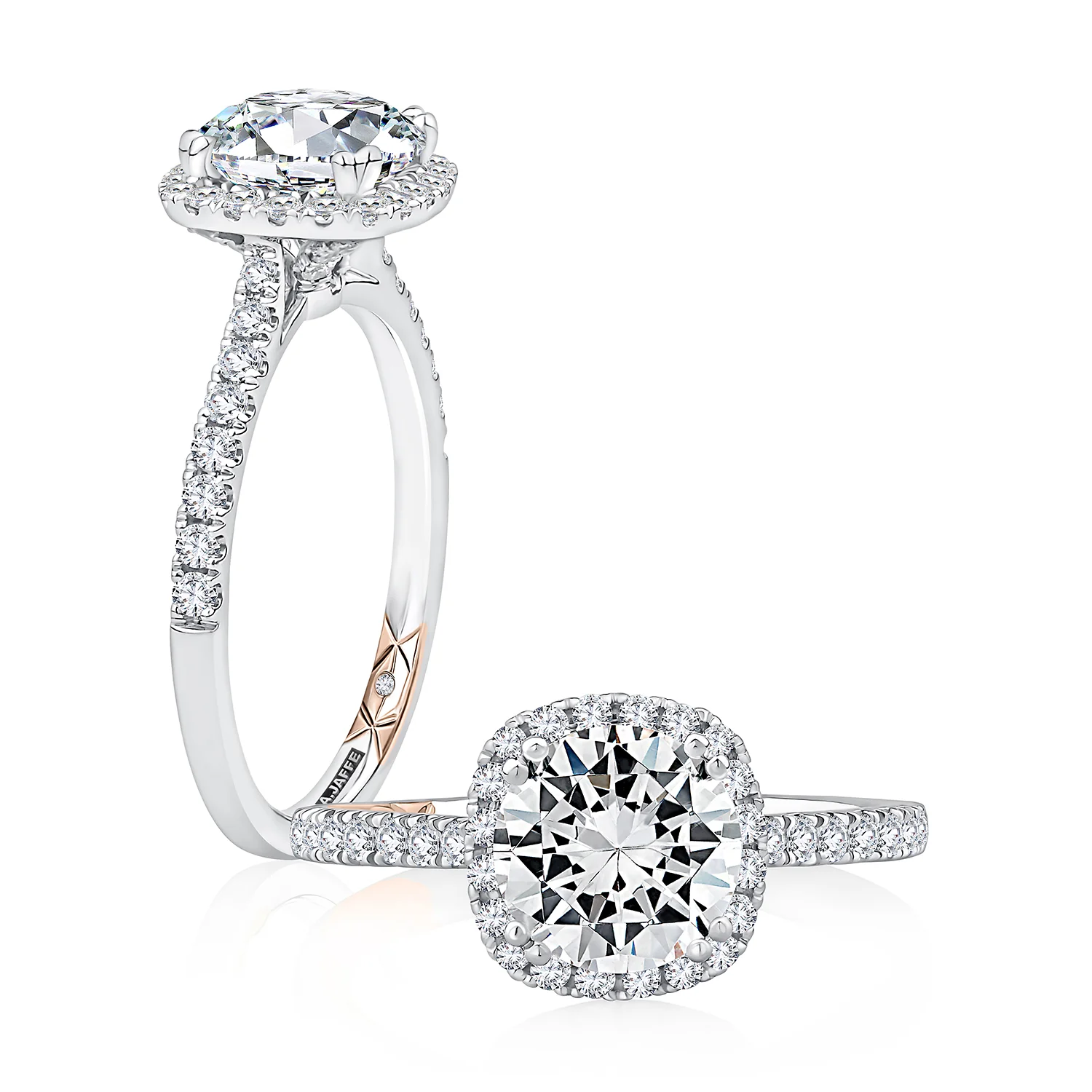 A.JAFFE 14K Diamond Engagement Ring MECRD2546 - Image 3