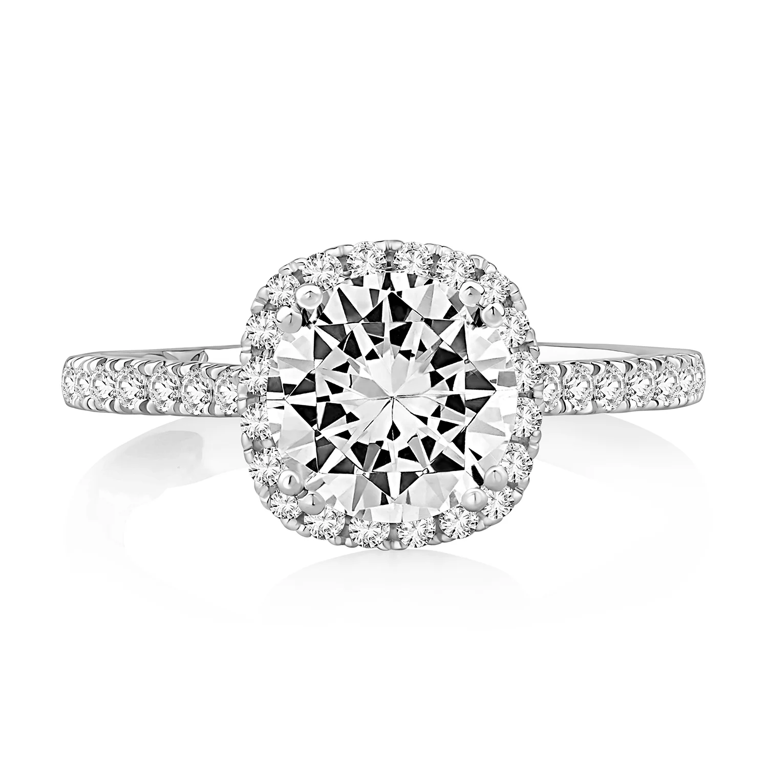 A.JAFFE 14K Diamond Engagement Ring