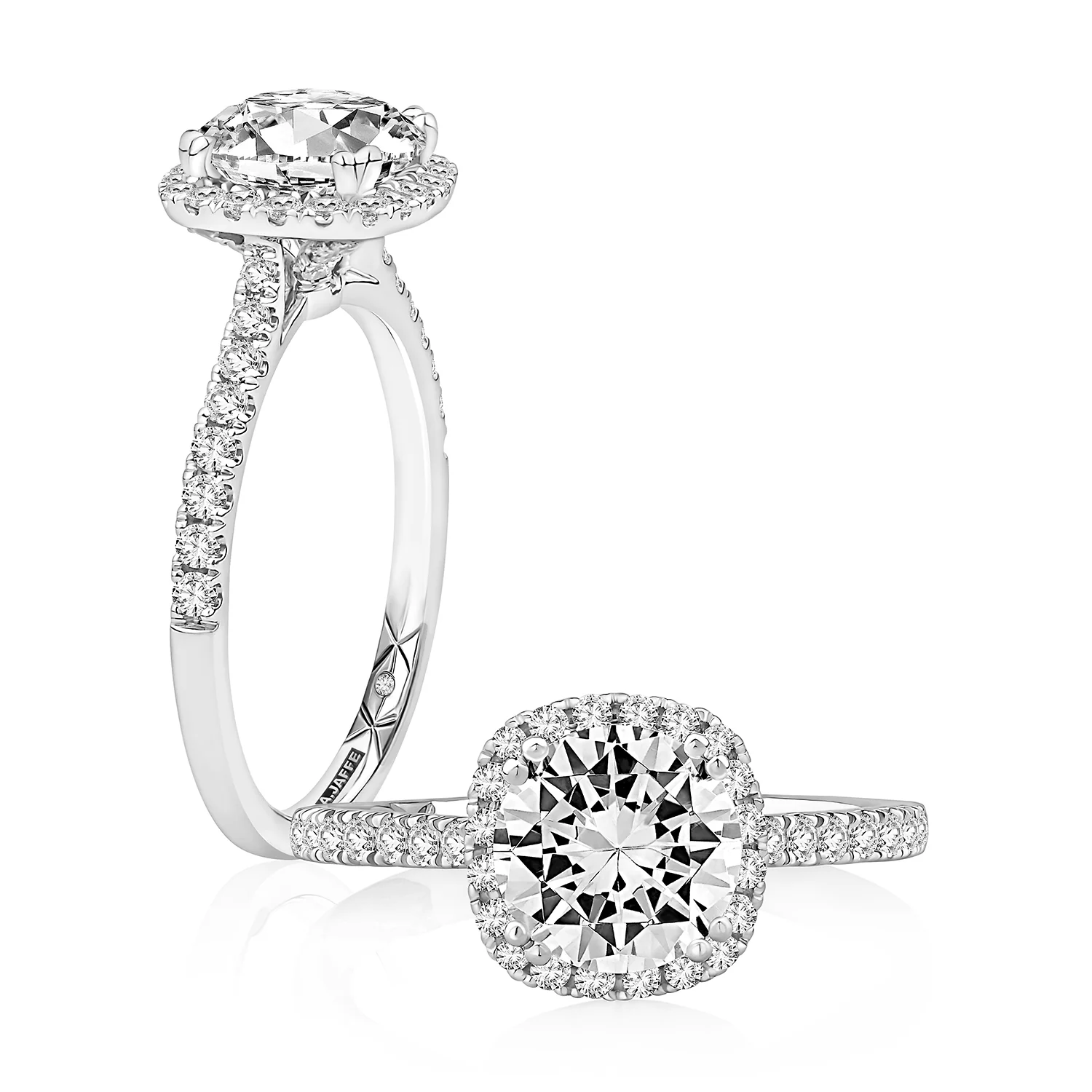 A.JAFFE 14K Diamond Engagement Ring - Image 3