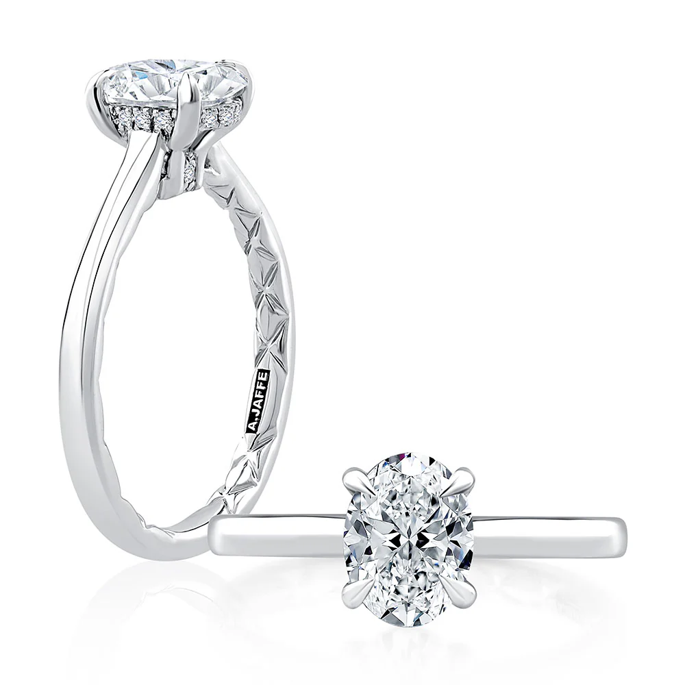 A.JAFFE 14K Diamond Solitaire Engagement Ring - Image 3