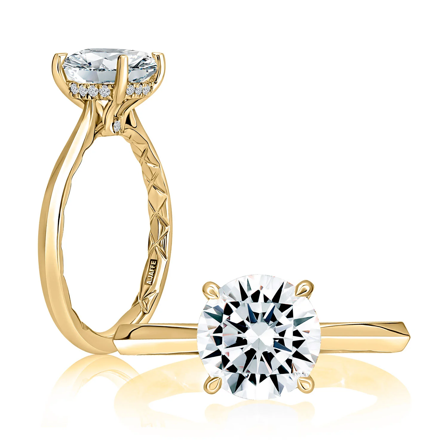 A.JAFFE 14K Diamond Solitaire Engagement Ring - Image 3