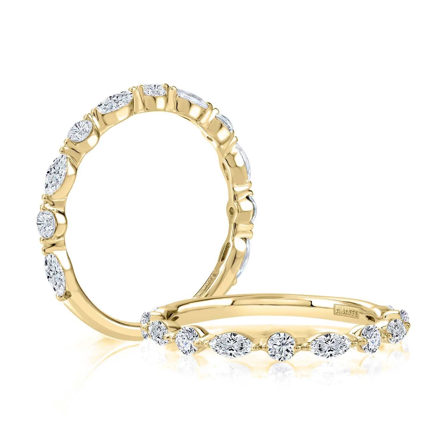 A.JAFFE 14K Diamond Wedding Band - Image 3