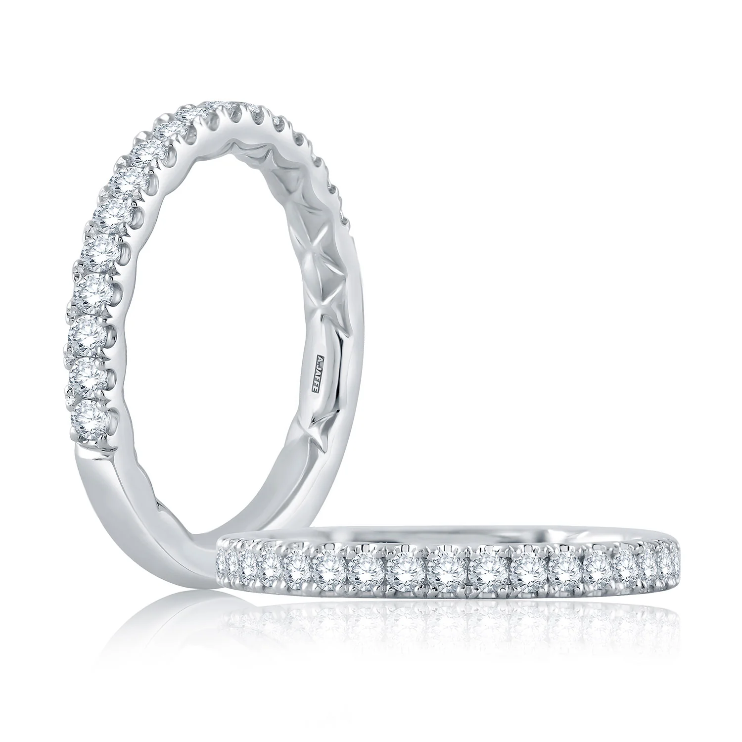 A.JAFFE 14K Diamond Wedding Band MR2141Q - Image 3
