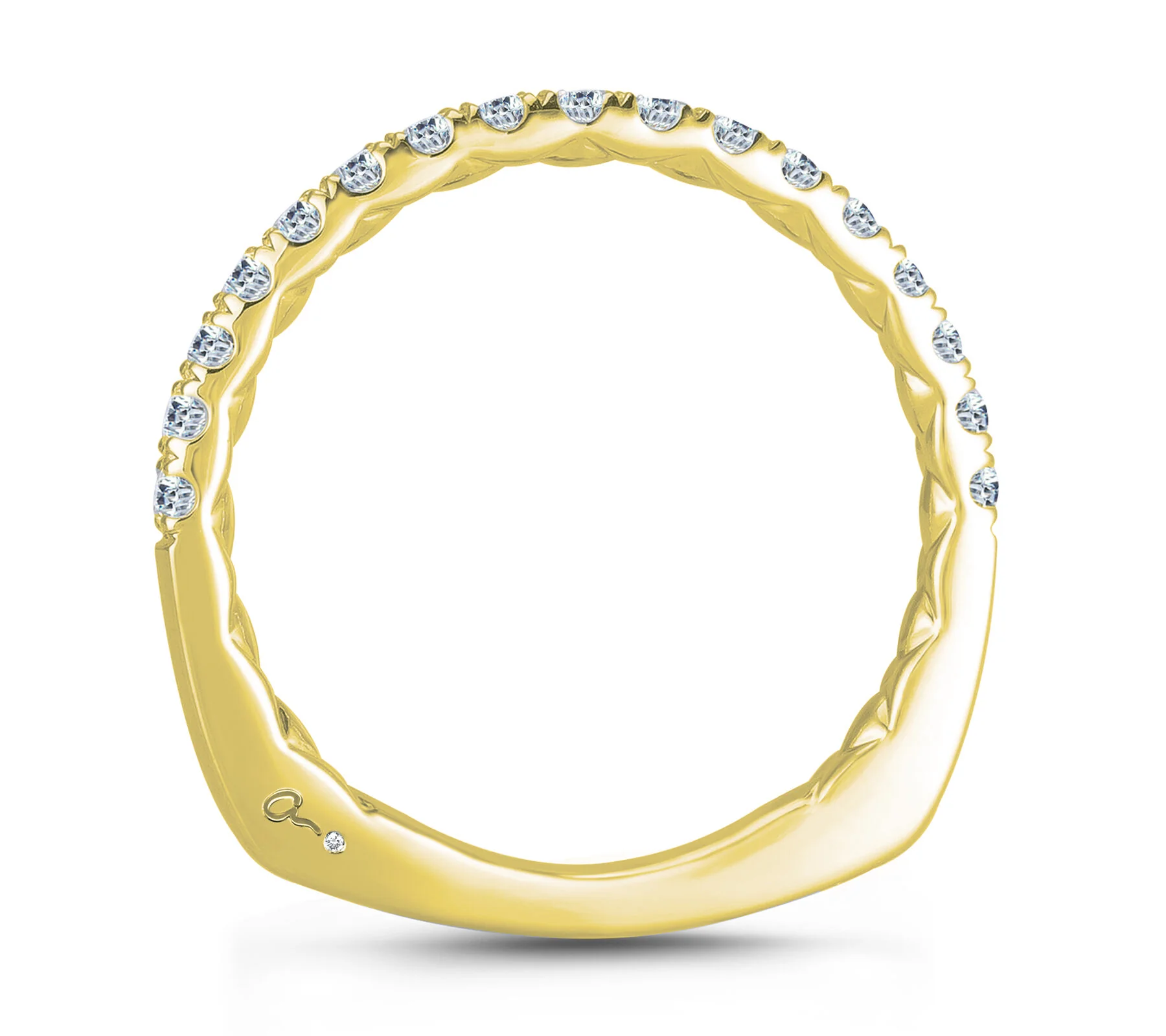 A.JAFFE 14K Diamond Wedding Band MRS755Q/31 - Image 2