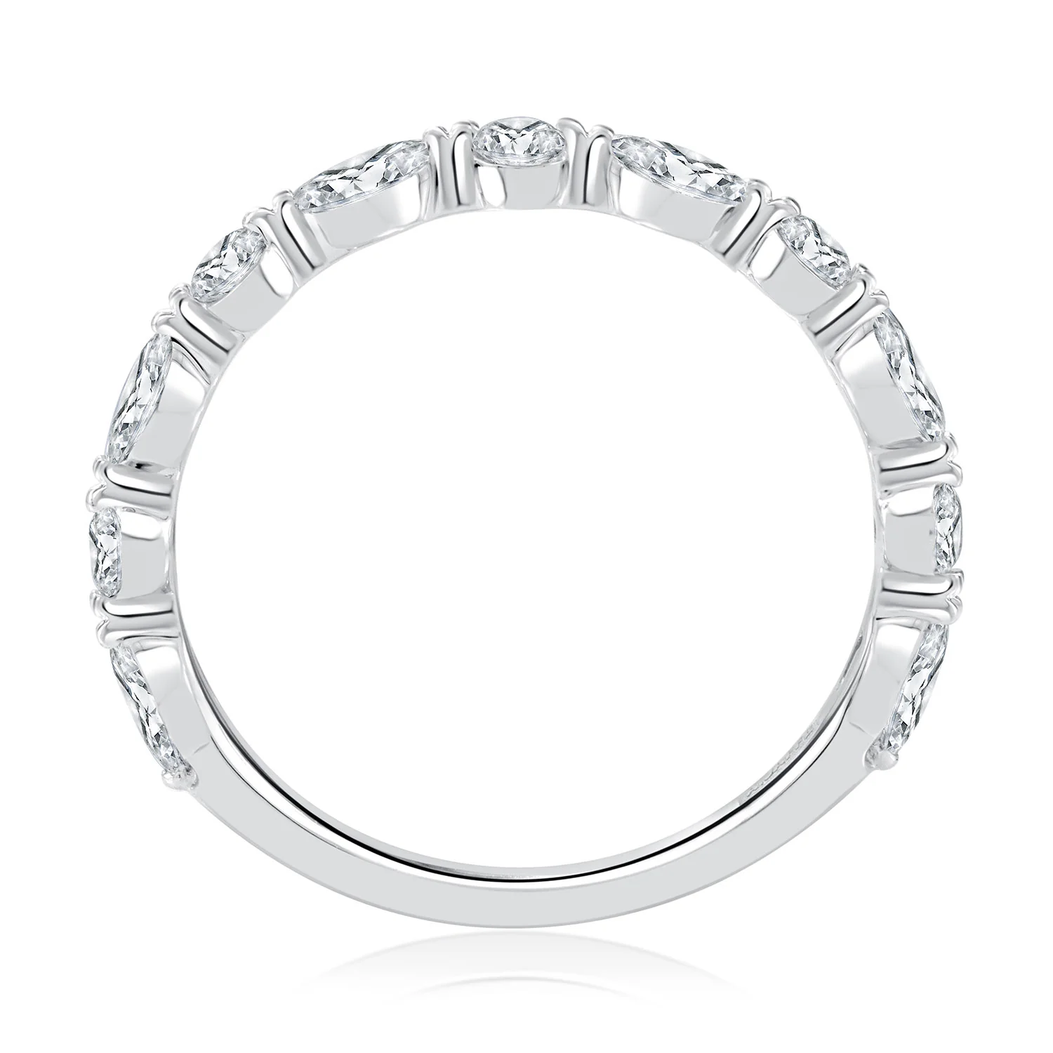 A.JAFFE 14K Diamond Wedding Band - Image 2