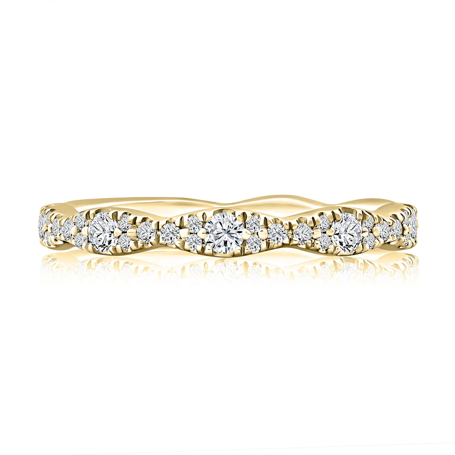A.JAFFE 14K Diamond Wedding Band