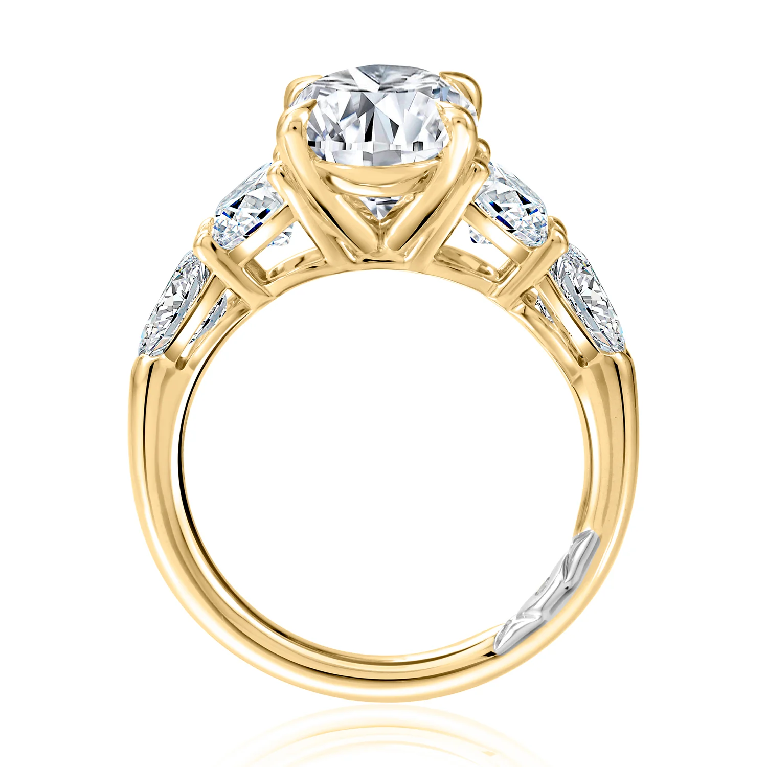 A.JAFFE 14K Gold Diamond Engagement Ring - Image 2