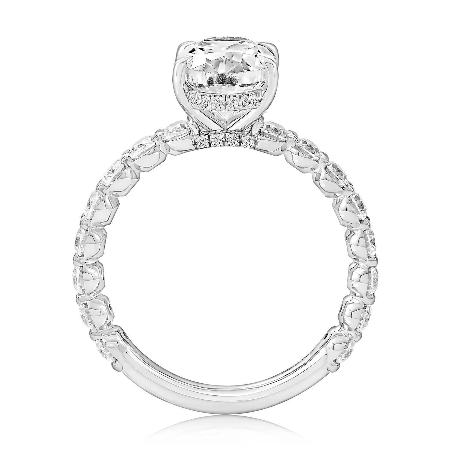 A.JAFFE 14K Gold Diamond Engagment Ring - Image 2