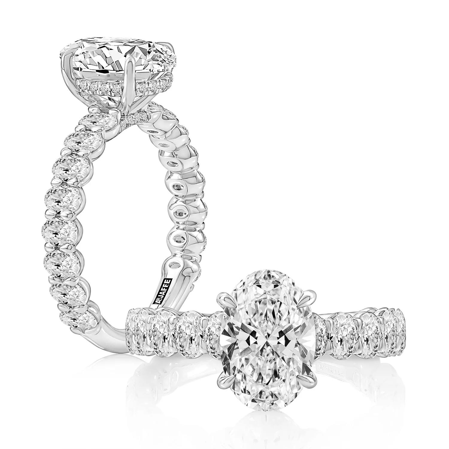 A.JAFFE 14K Gold Diamond Engagment Ring - Image 3