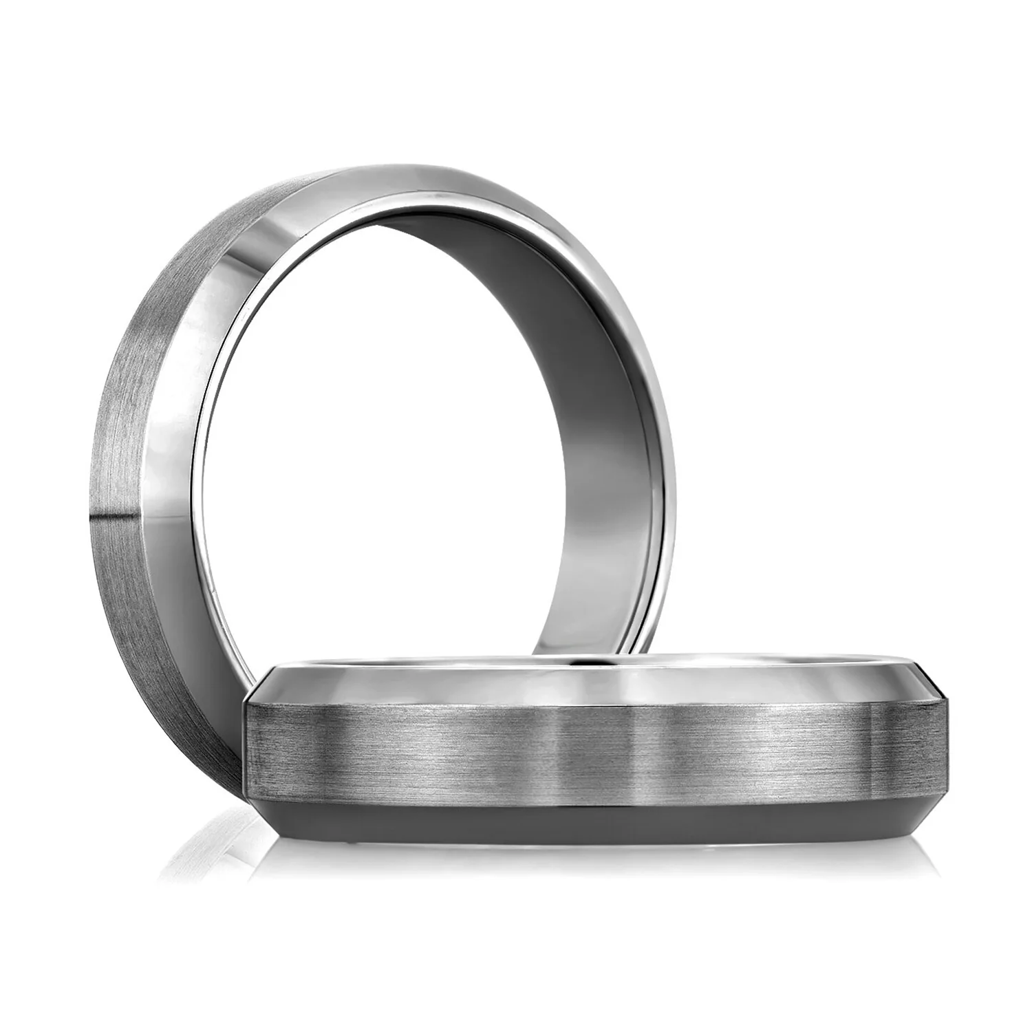 A.JAFFE 14K Gray Gold Wedding Band - Image 2