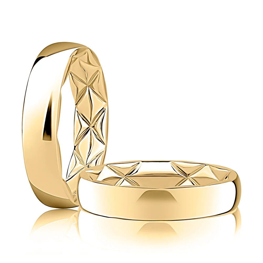 A.JAFFE 14K Quilted Wedding Band - Image 3