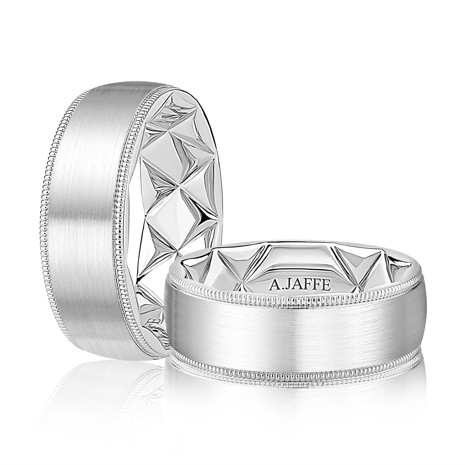 A.JAFFE 14K Quilted Wedding Band - Image 3