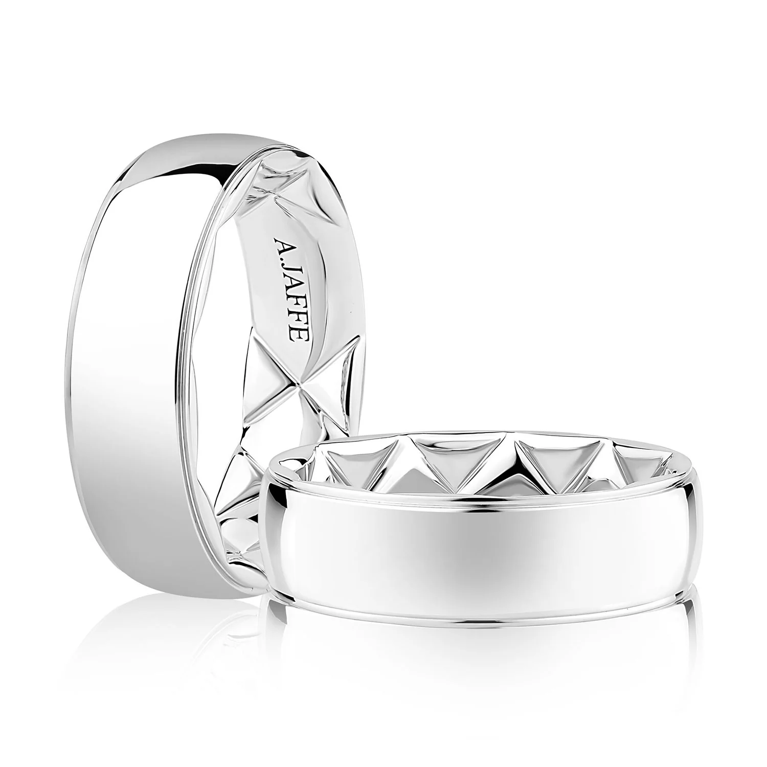 A.JAFFE 14K Quilted Wedding Band - Image 3