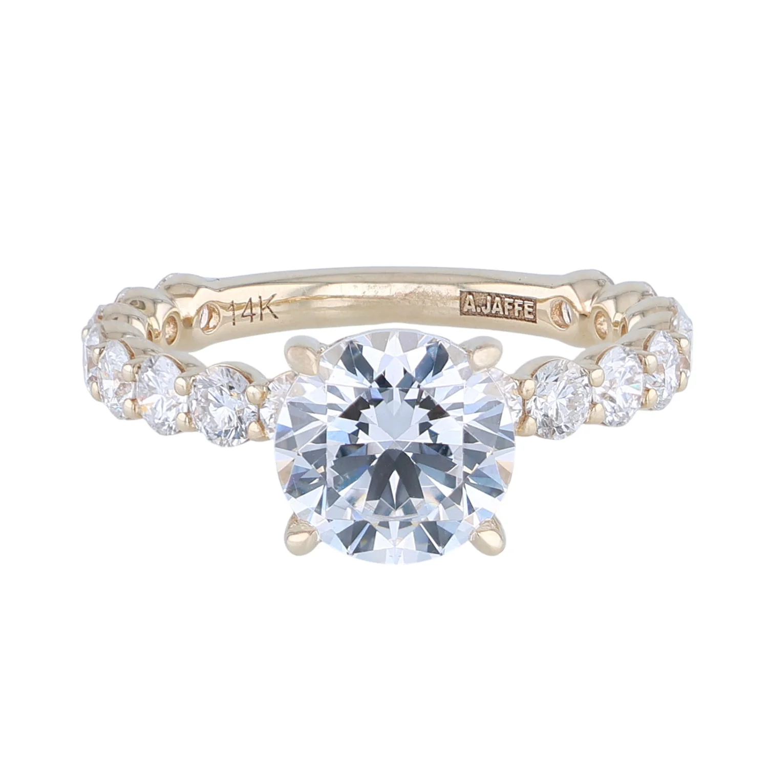 A.JAFFE 14K Yellow Diamond Engagement Ring