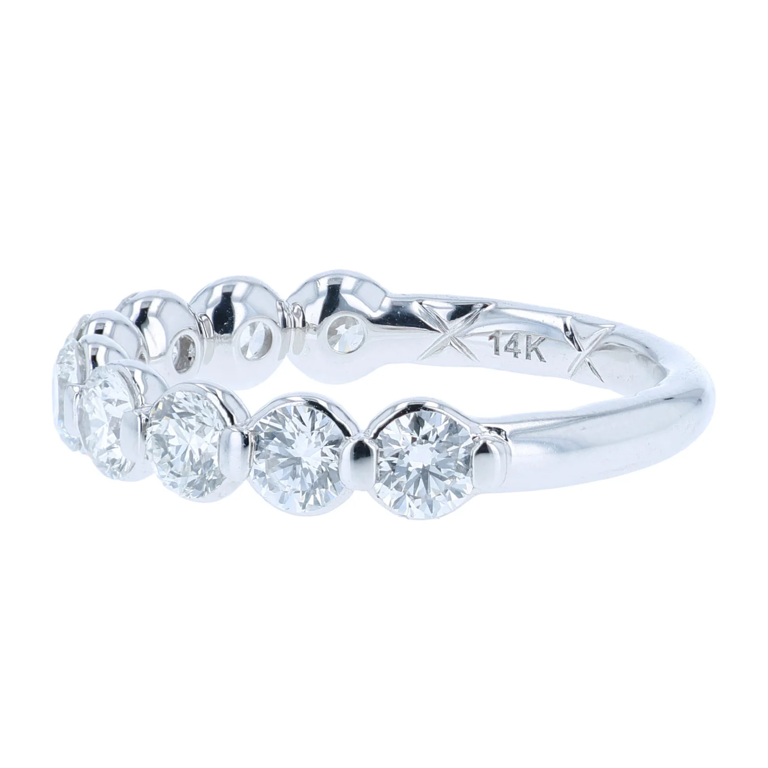 A.JAFFE 14K Yellow Diamond Wedding Band - Image 2