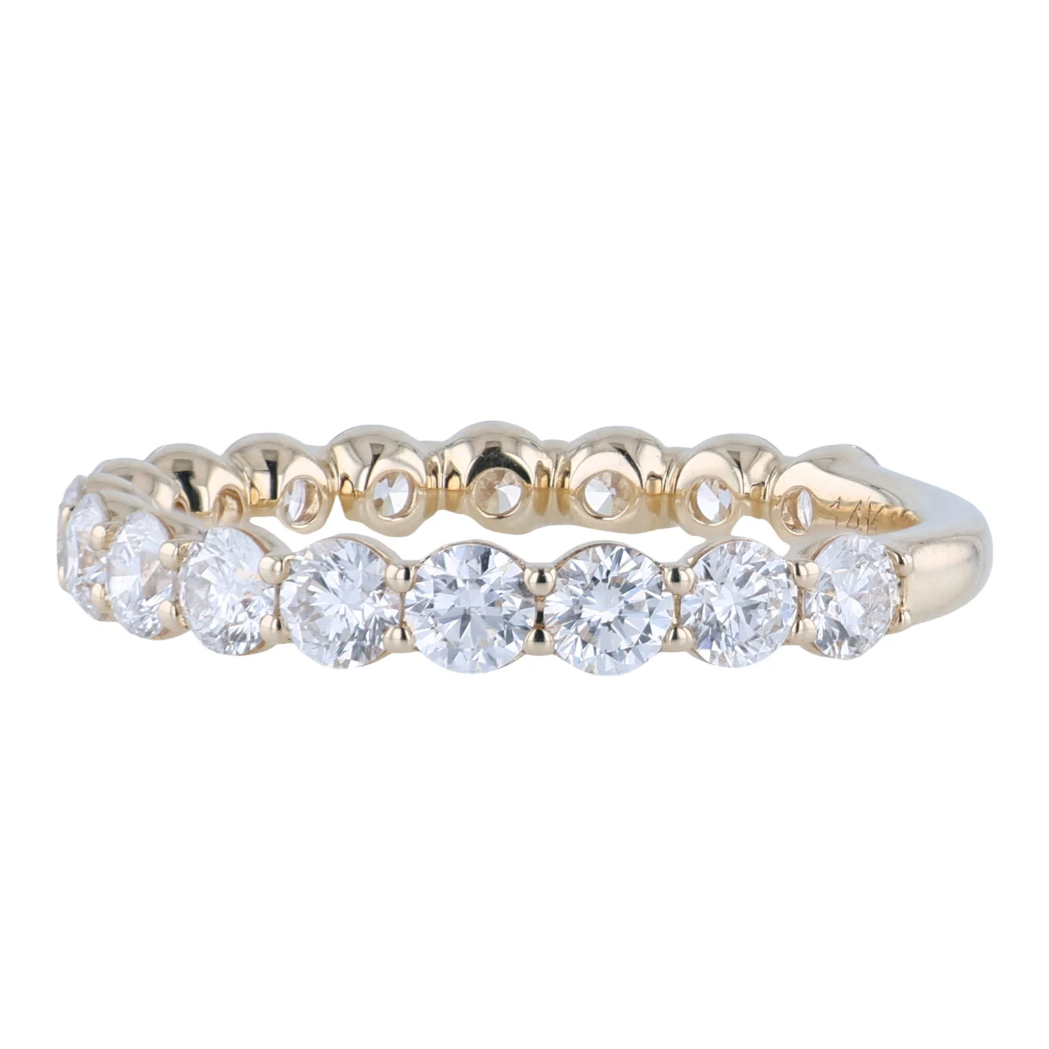 A.JAFFE 14K Yellow Gold Diamond Wedding Band - Image 2