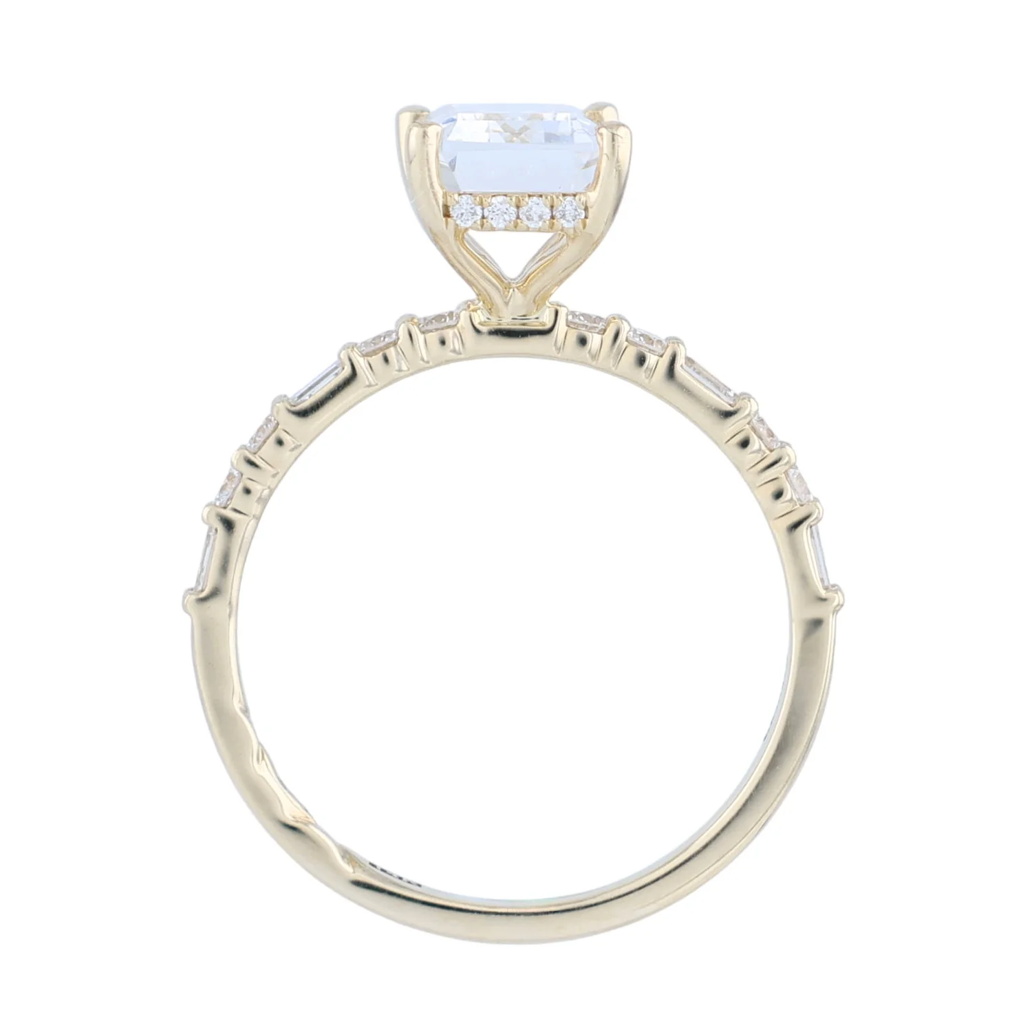 A.JAFFE 14K Yellow Gold Engagement Ring - Image 3