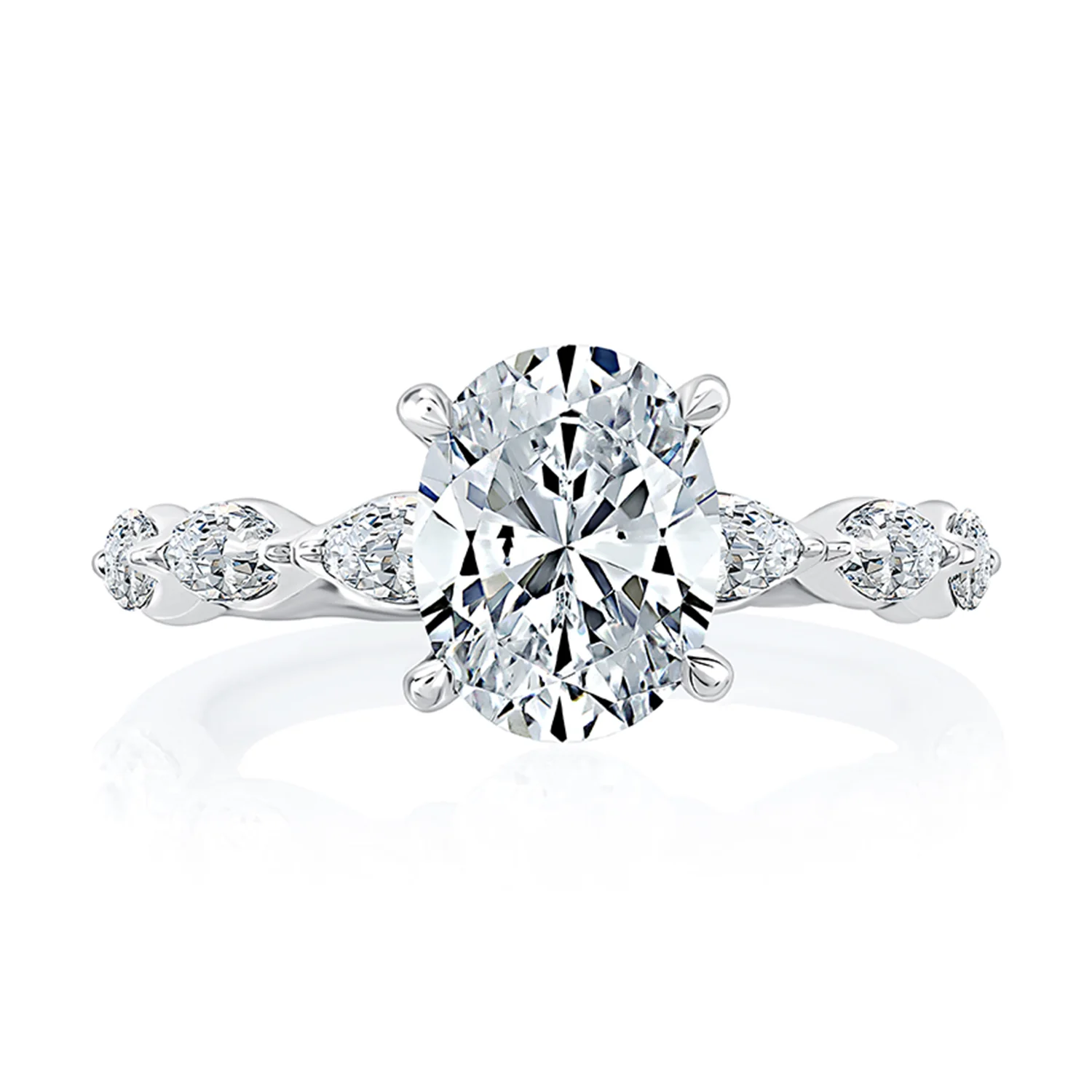 A.JAFFE Diamond Engagement Ring