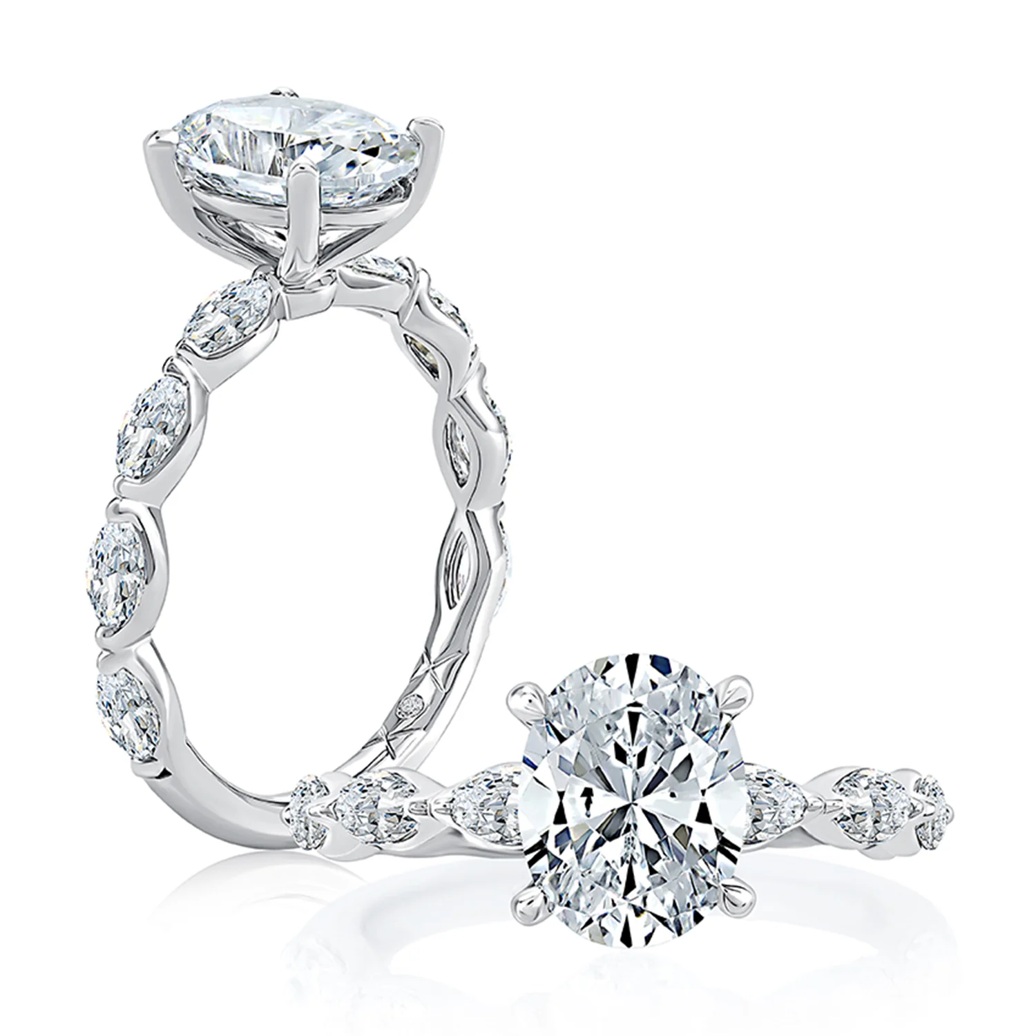 A.JAFFE Diamond Engagement Ring - Image 3