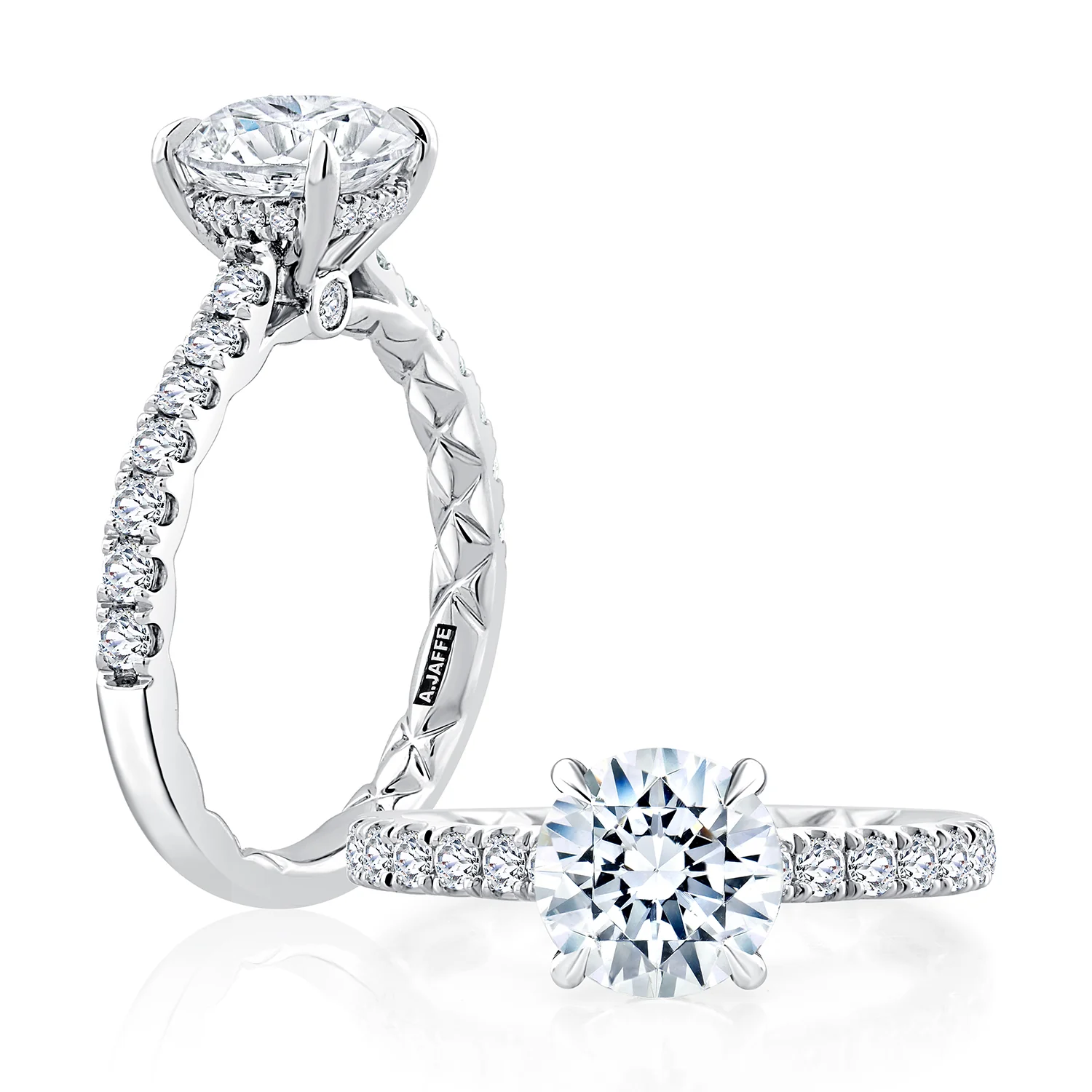 A.JAFFE 14K Diamond Engagement Ring - Image 3