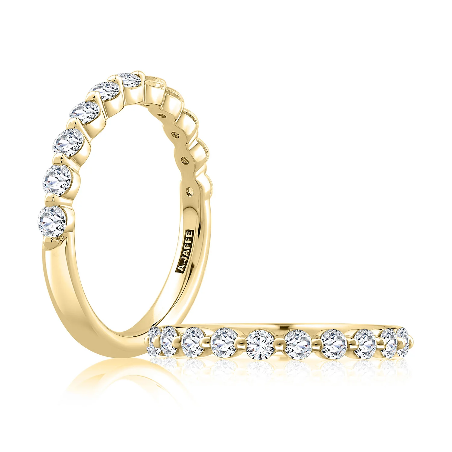 A.JAFFE Diamond Wedding Band - Image 3
