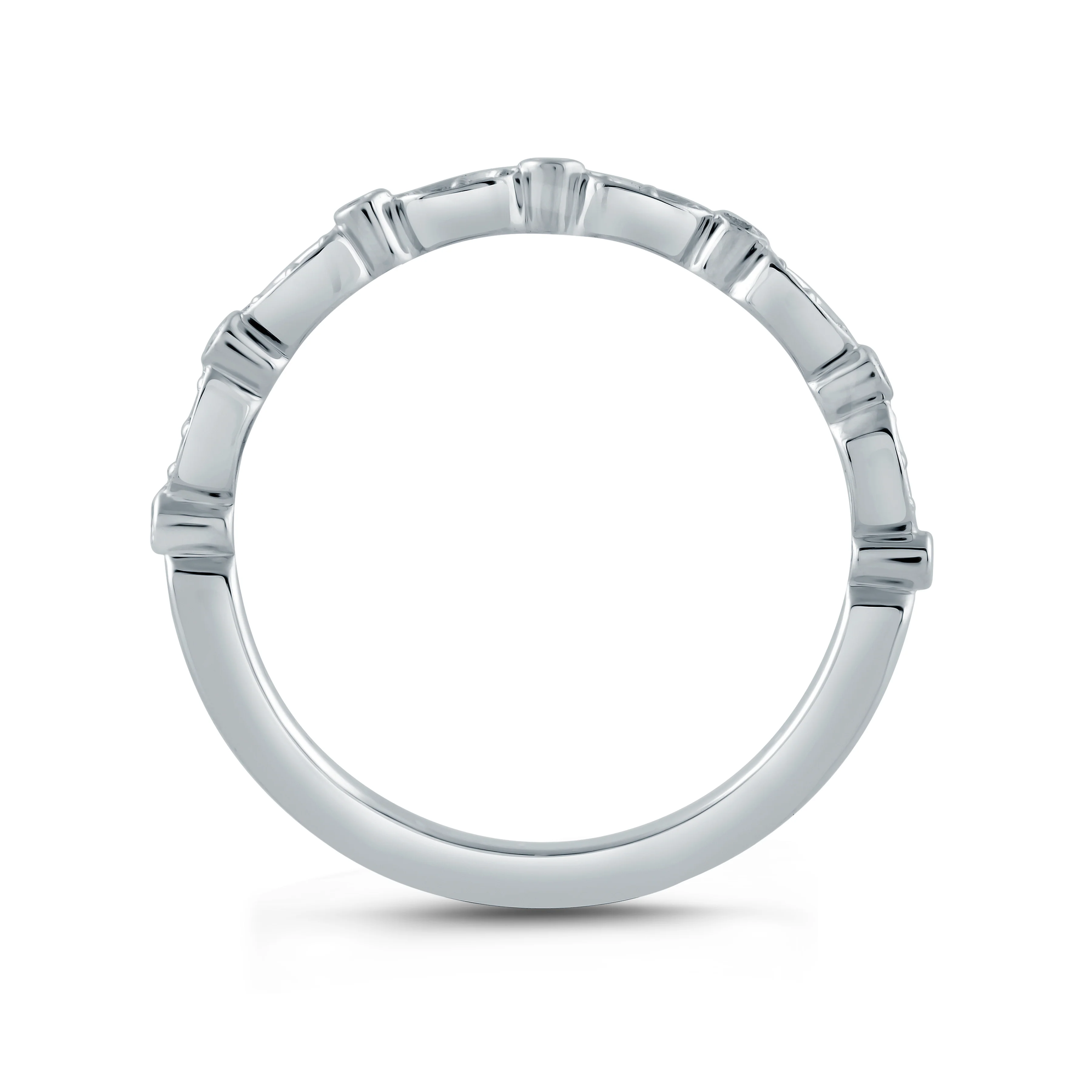 A.JAFFE 14K Stackable Diamond Wedding Band WR1055/10 - Image 2
