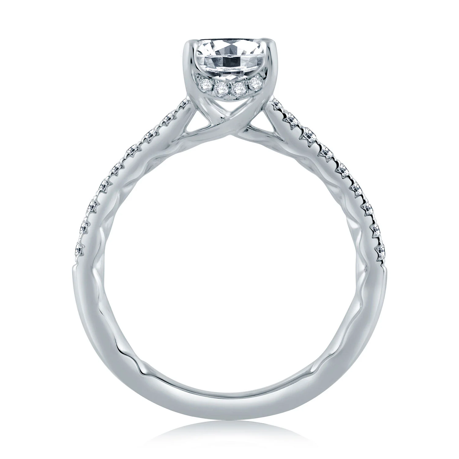 A.JAFFE Platinum Diamond Engagement Ring - Image 2