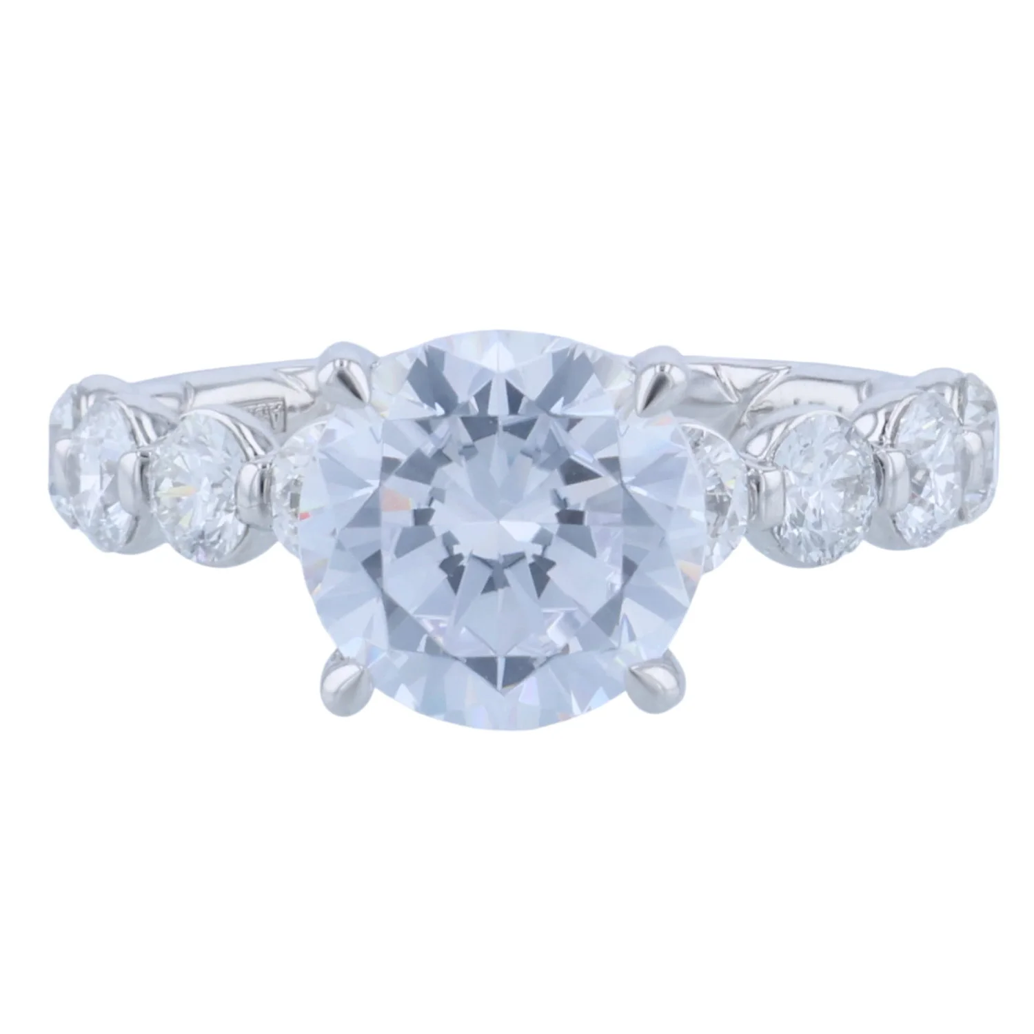 A.JAFFE Platinum Diamond Engagement Ring