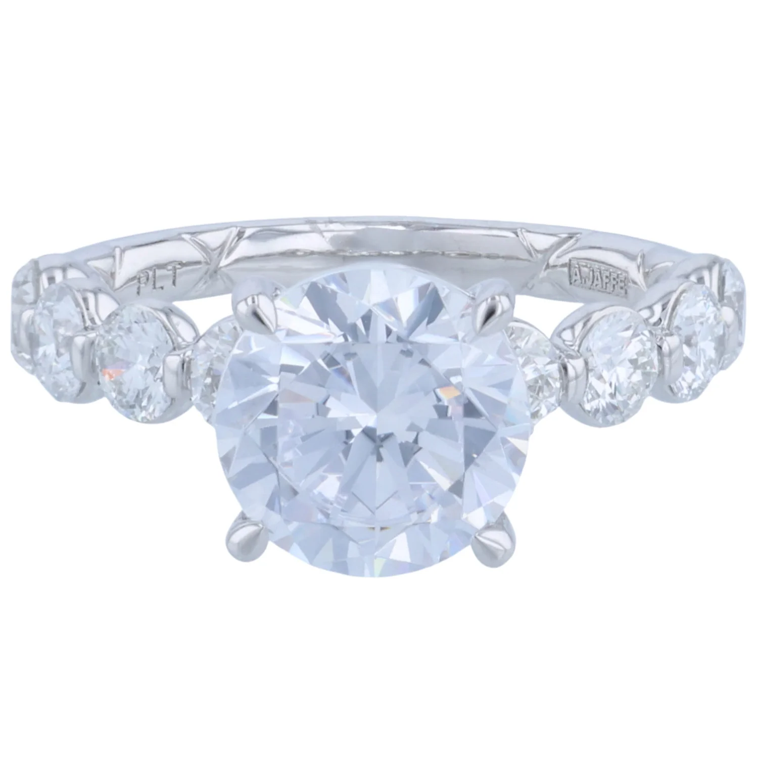 A.JAFFE Platinum Diamond Engagement Ring - Image 2