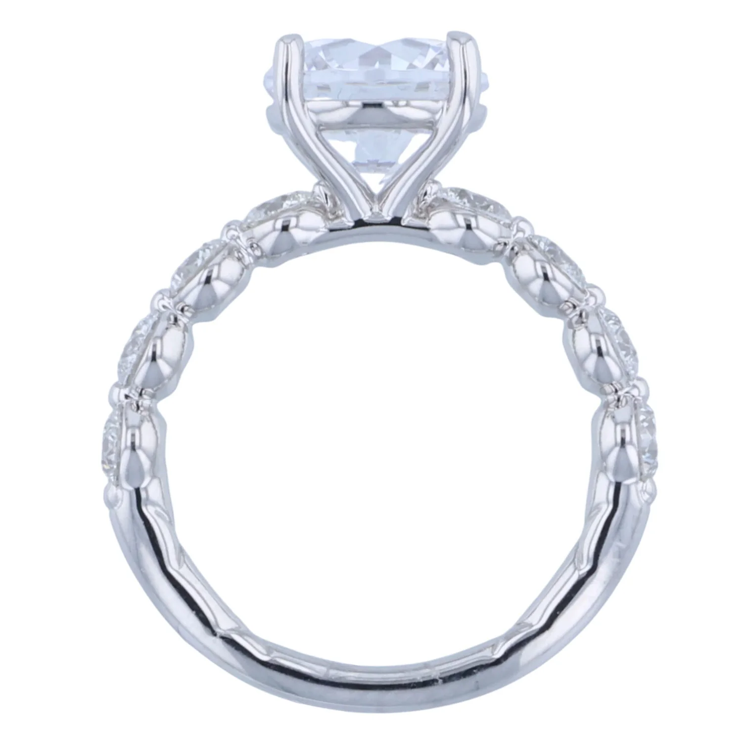 A.JAFFE Platinum Diamond Engagement Ring - Image 3