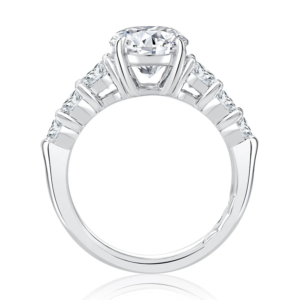 A.JAFFE Platinum Diamond Engagement Ring MECRD2928L - Image 2