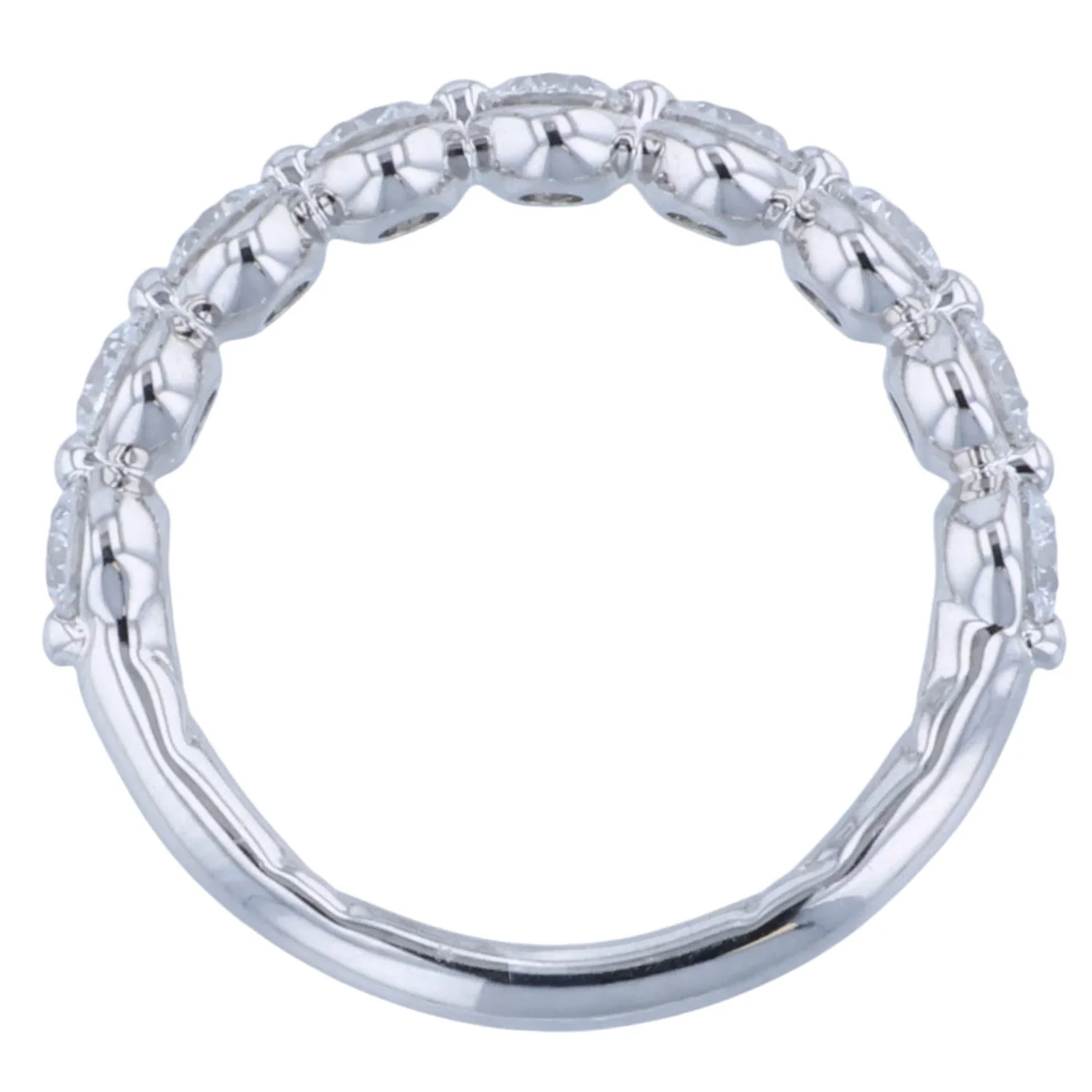 A.JAFFE Platinum Diamond Wedding Band - Image 2