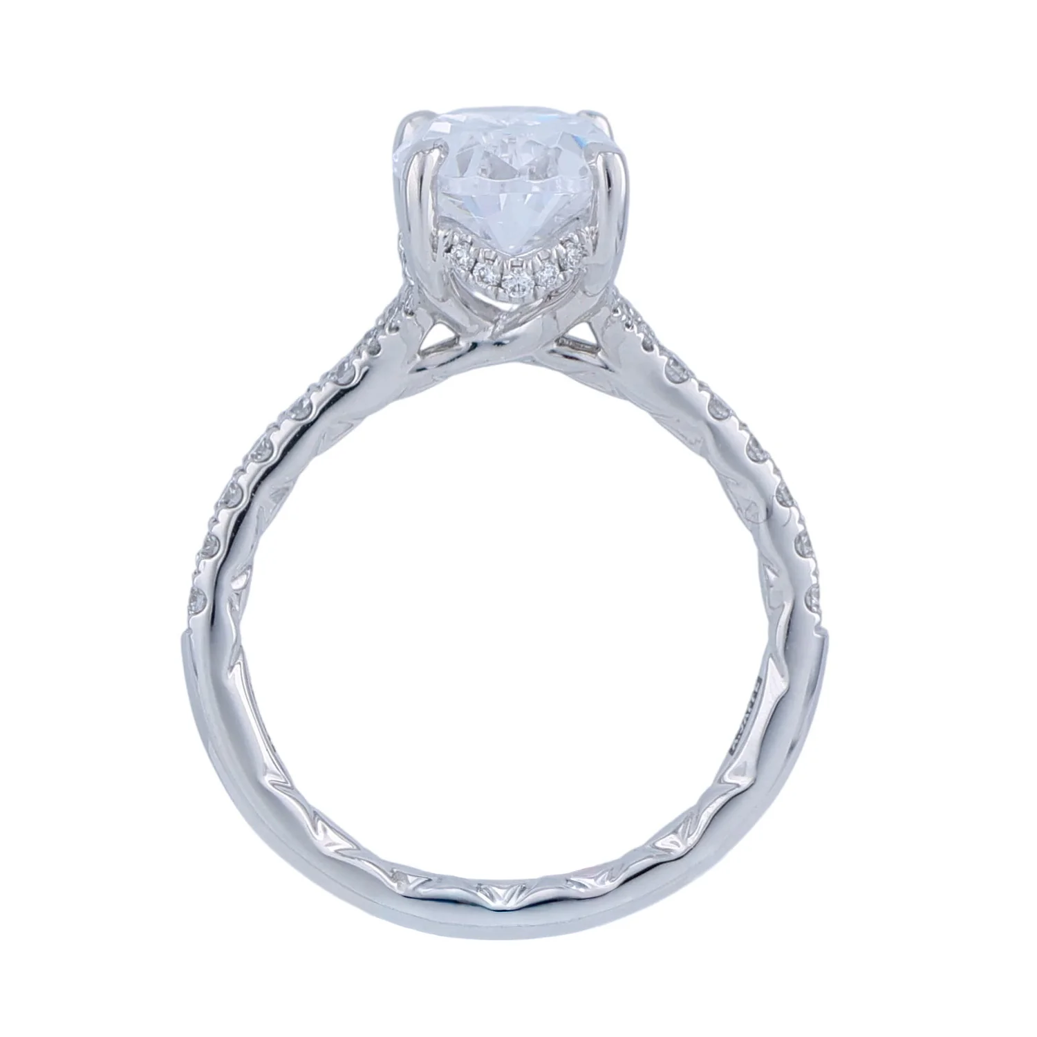 A.JAFFE Platinum Engagement Ring - Image 3