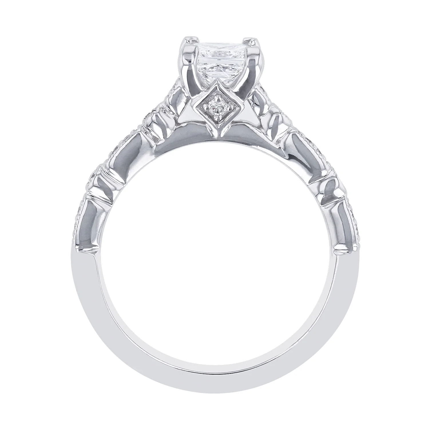 ArtCarved 14K 0.83 CTW Diamond Engagement Ring - Image 3