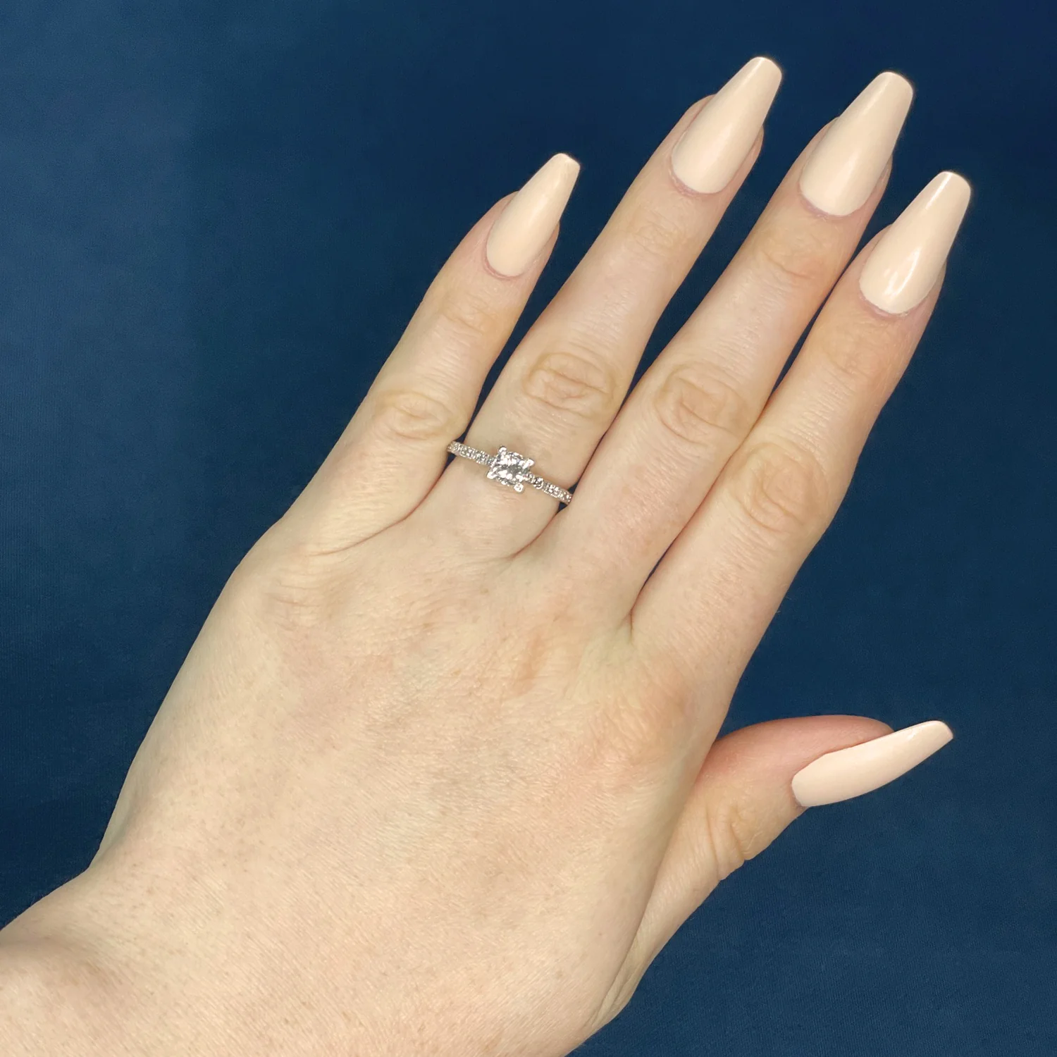 ArtCarved 14K 0.83 CTW Diamond Engagement Ring - Image 4