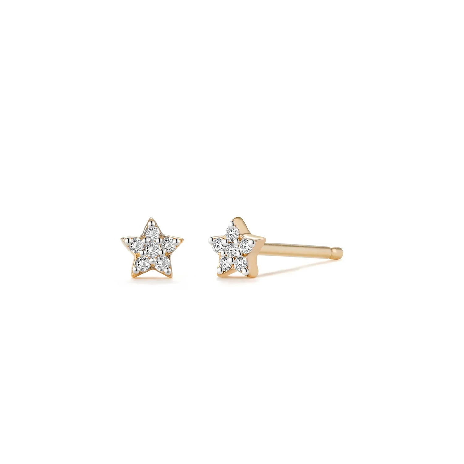 Aurelie Gi 14K Felicity Diamond Star Stud Earrings