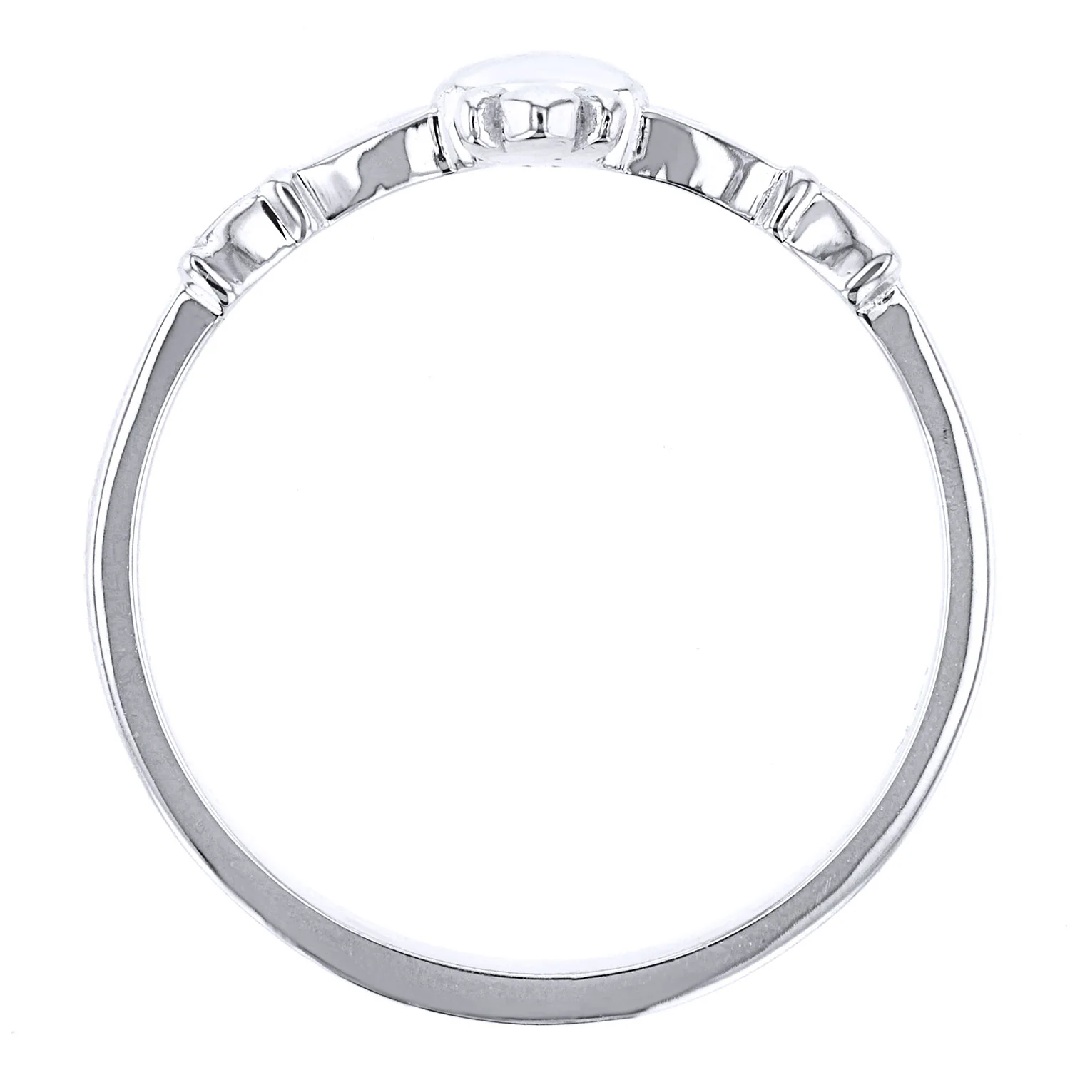 Bella Cosa Custom 14K Ladies Claddagh Ring - Image 3