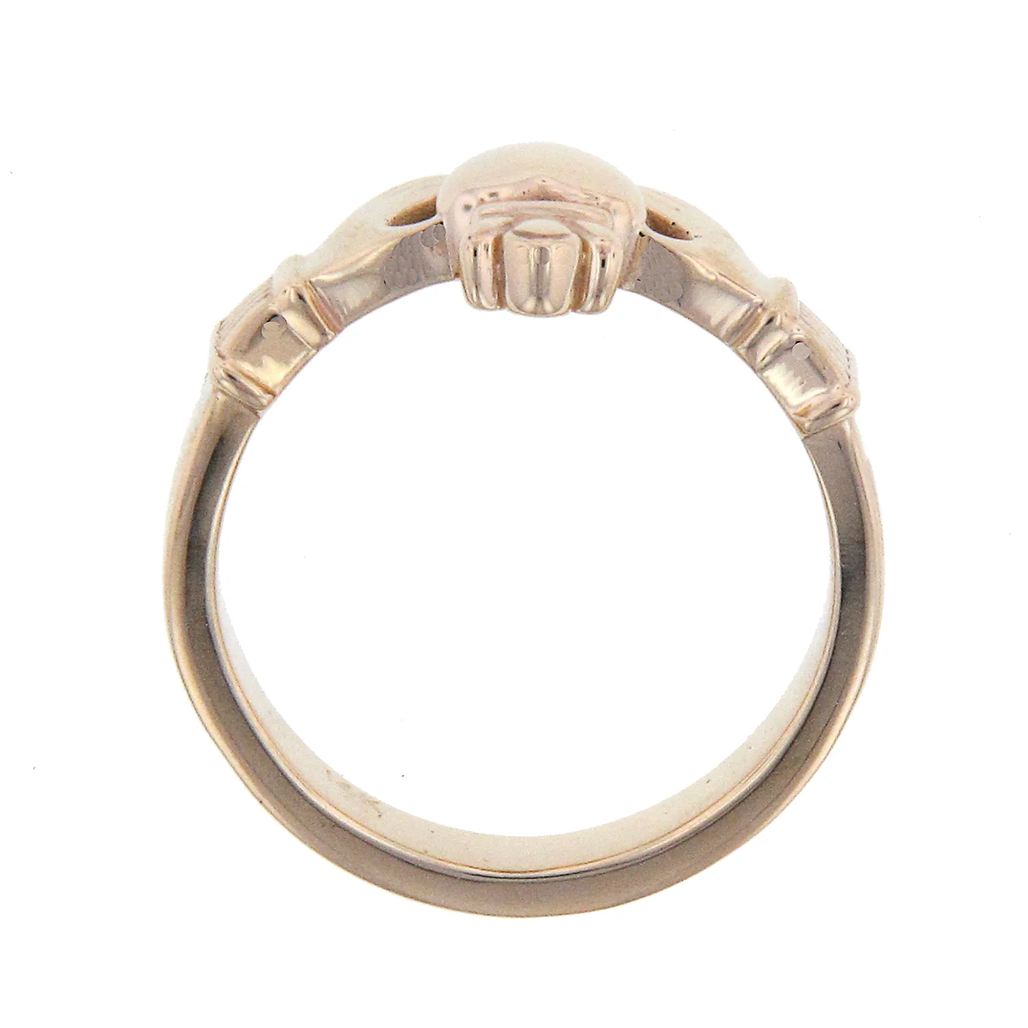 Bella Cosa Custom 14K Men's Claddagh Ring - Image 3