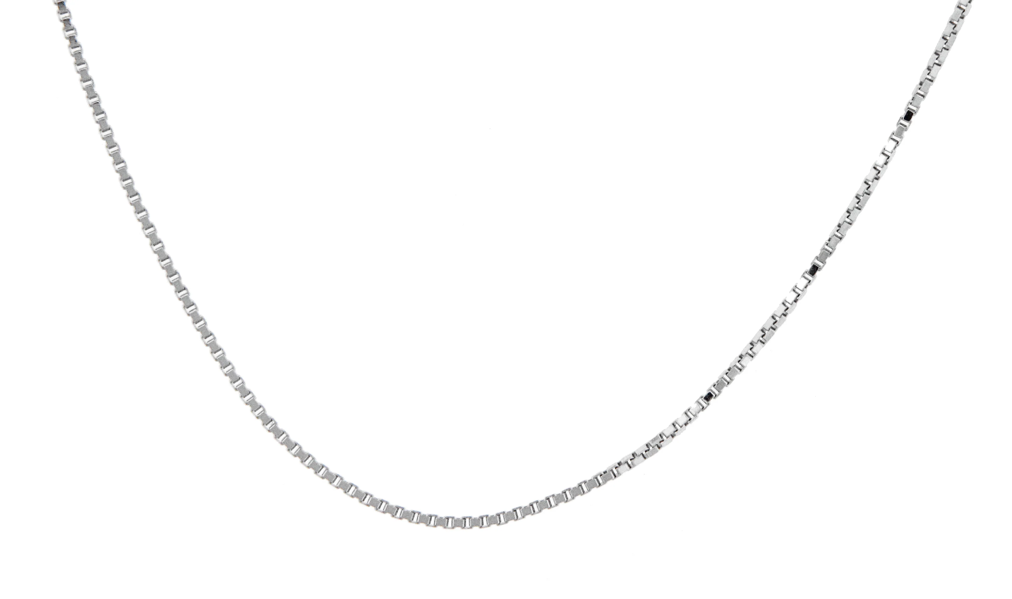 Bentelli Sterling Silver 18-20 Inch Adjustable Box Chain