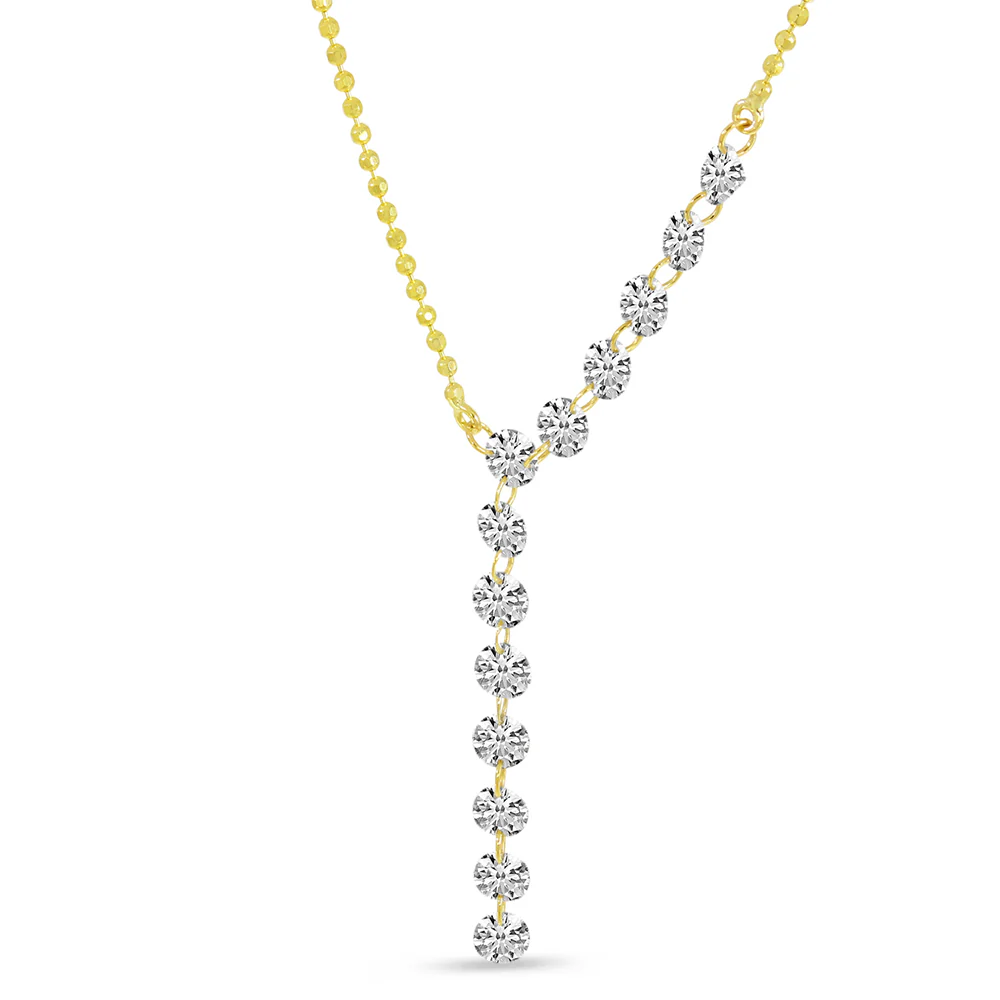 Brevani Dashing Diamonds Diamond Asymmetrical Lariat Necklace - Image 2