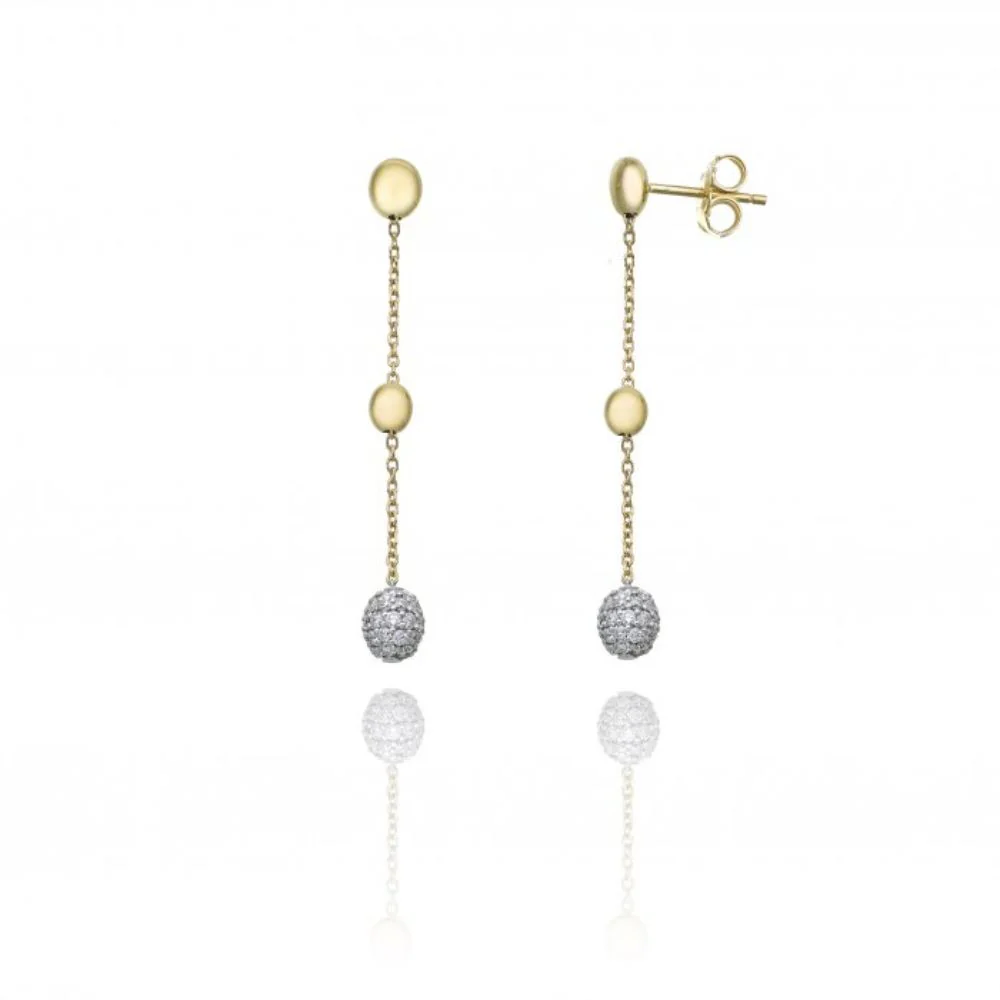 CHIMENTO 18K Armillas Acqua Diamond Drop Earrings