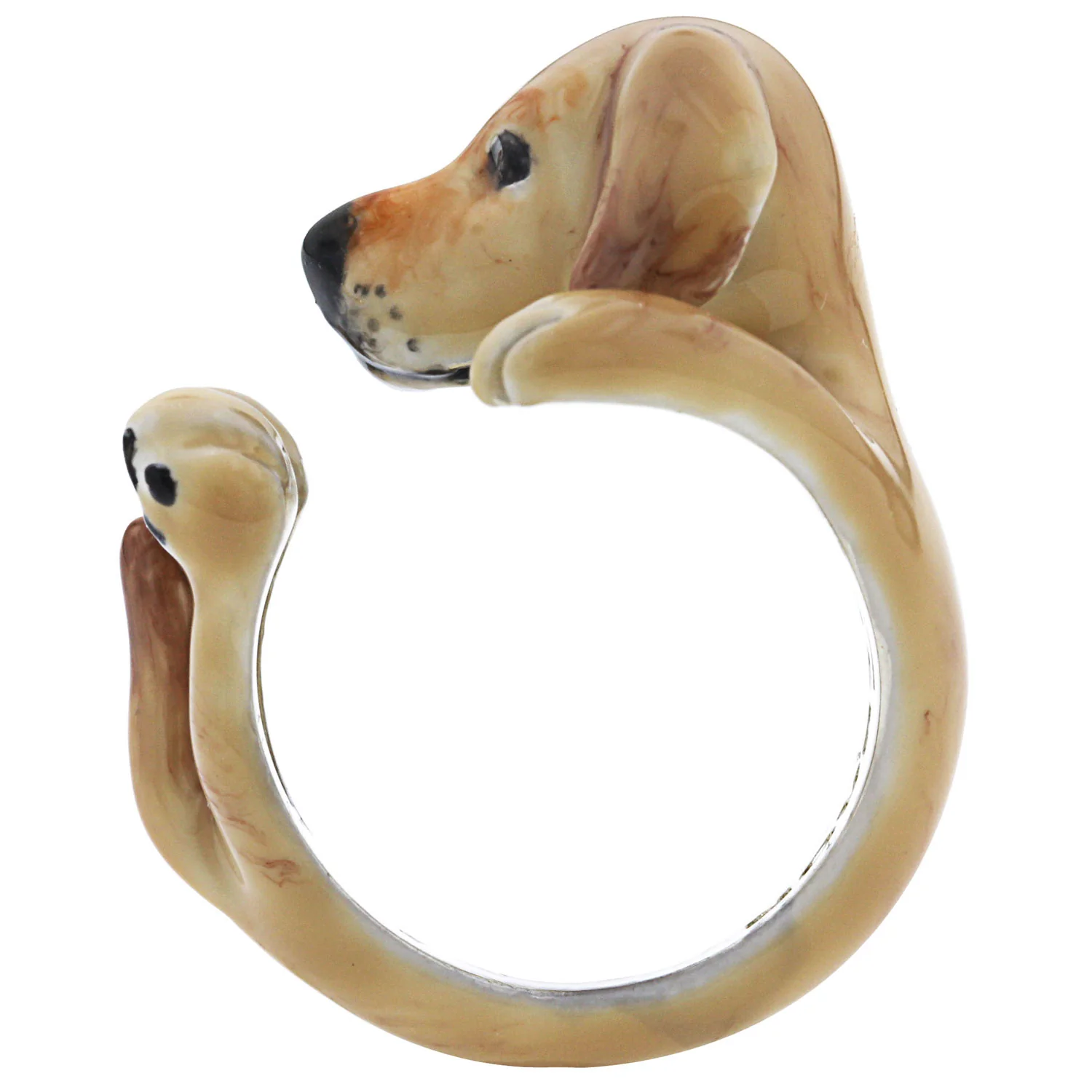 Dog Fever Enamel Labrador Retriever Hug Ring - Image 2