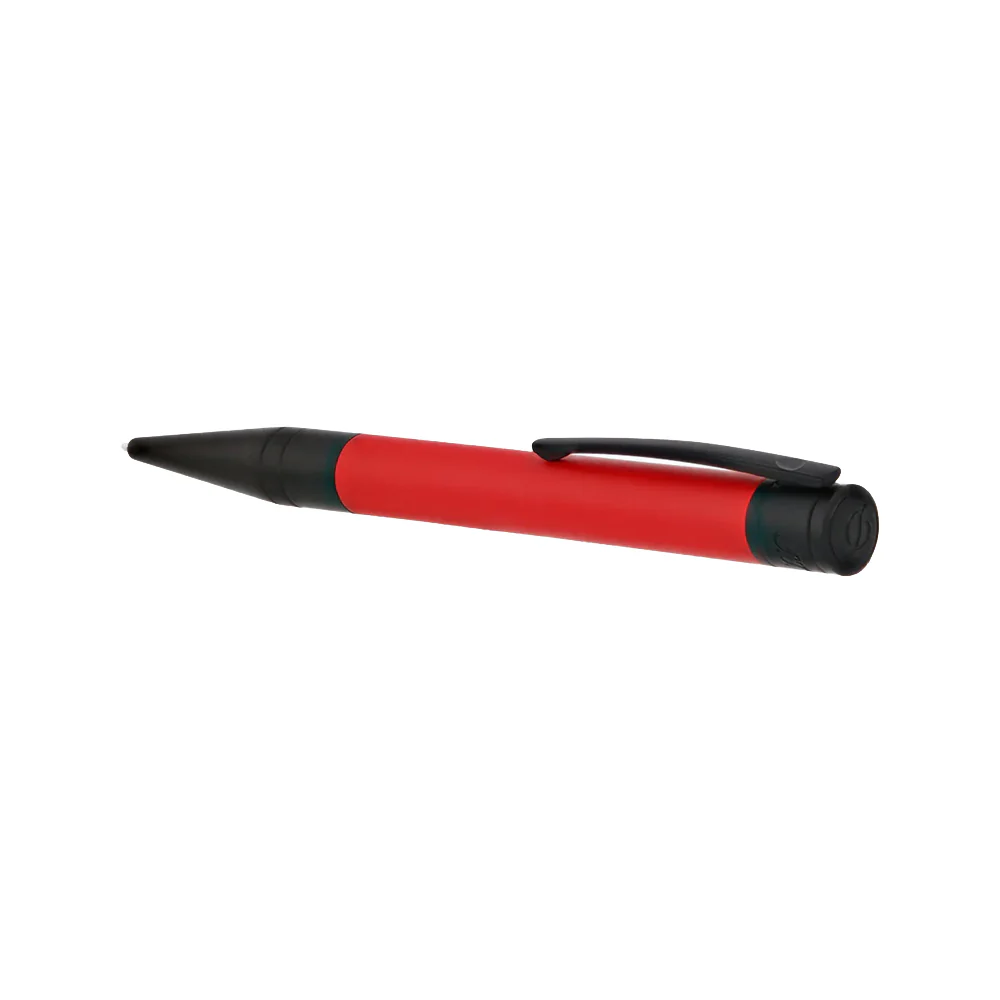 Dupont D-Initial Matte Black and Red Ballpoint Pen 265116 - Image 3