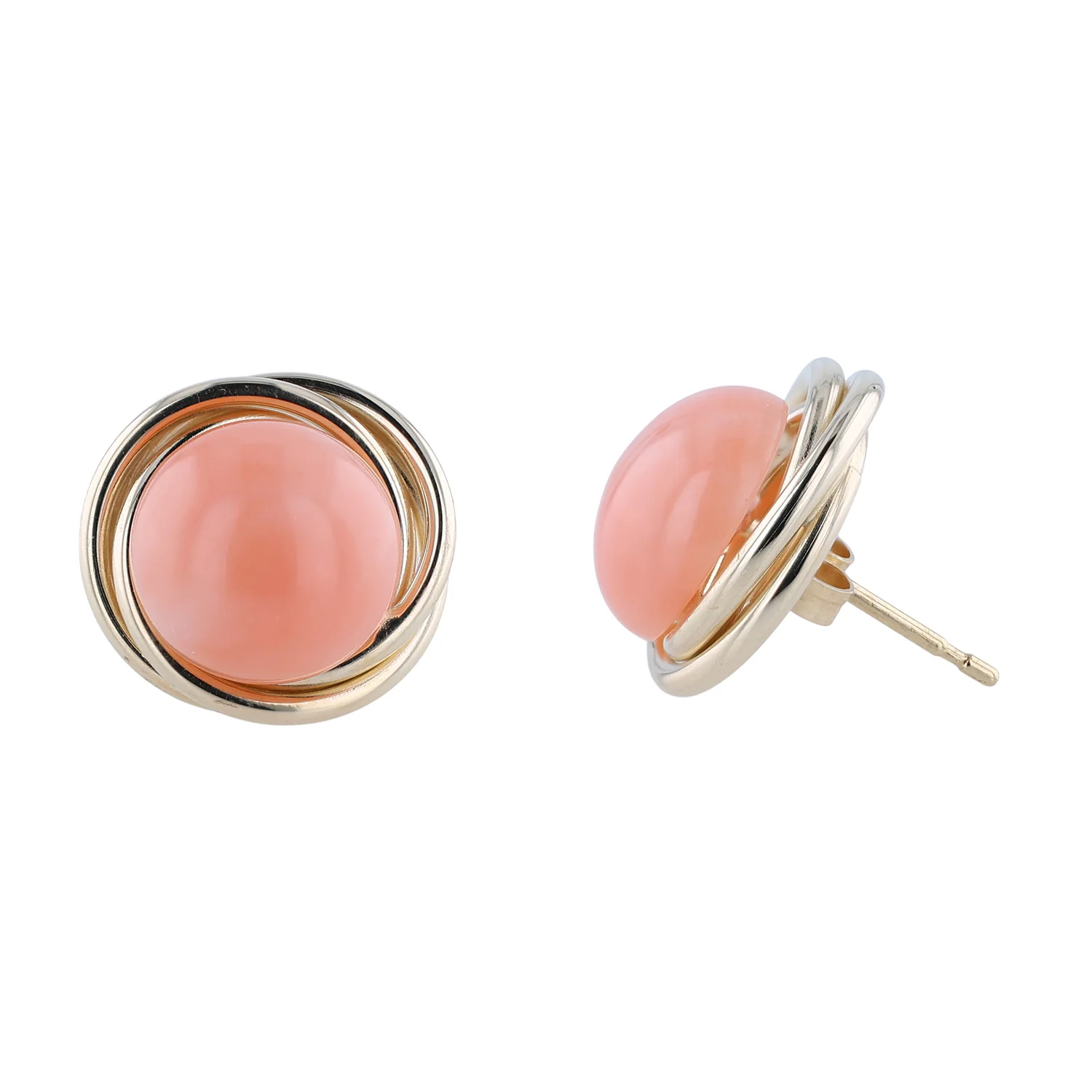 Estate 14K Coral Earrings - Image 2