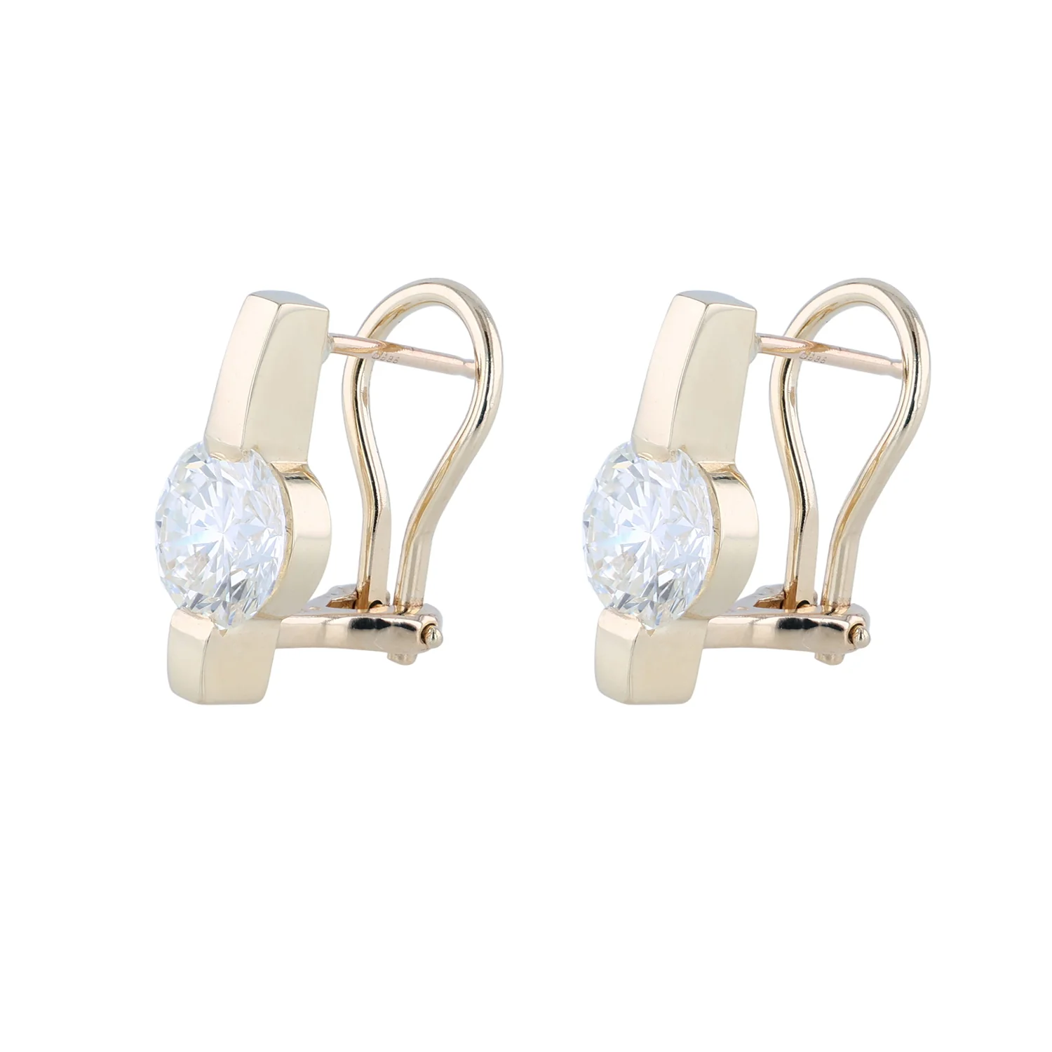 Estate 14K Diamond Earrings - Image 3