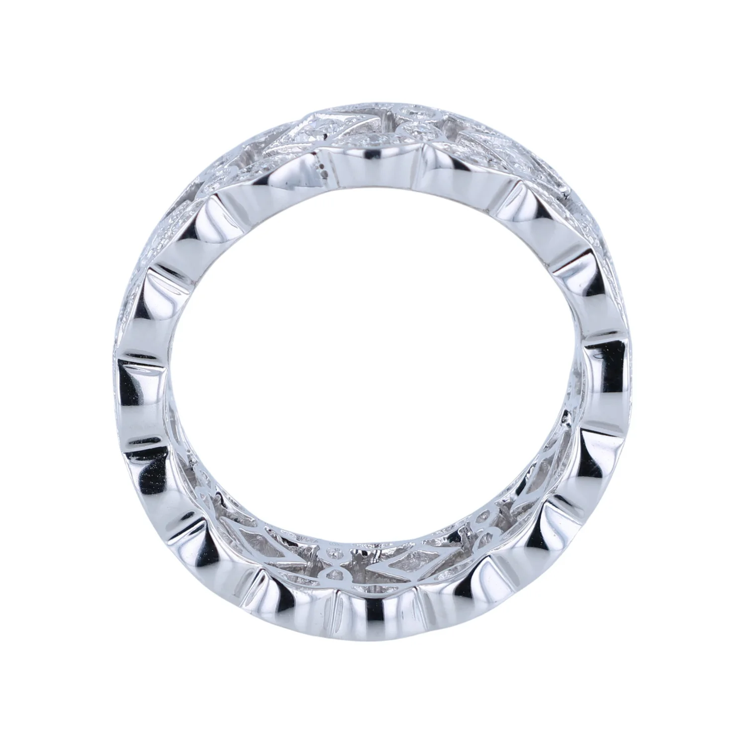 Estate 14K Diamond Eternity Band - Image 2