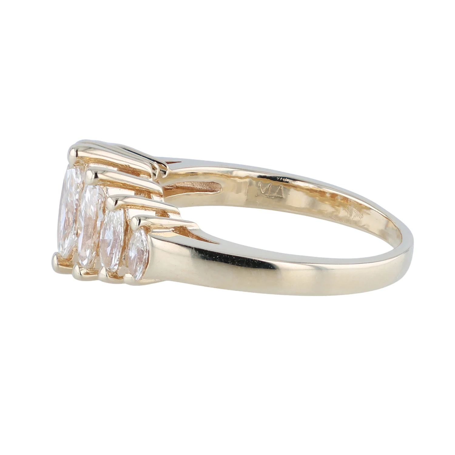 Estate 14K Marquise Diamond Ring - Image 2